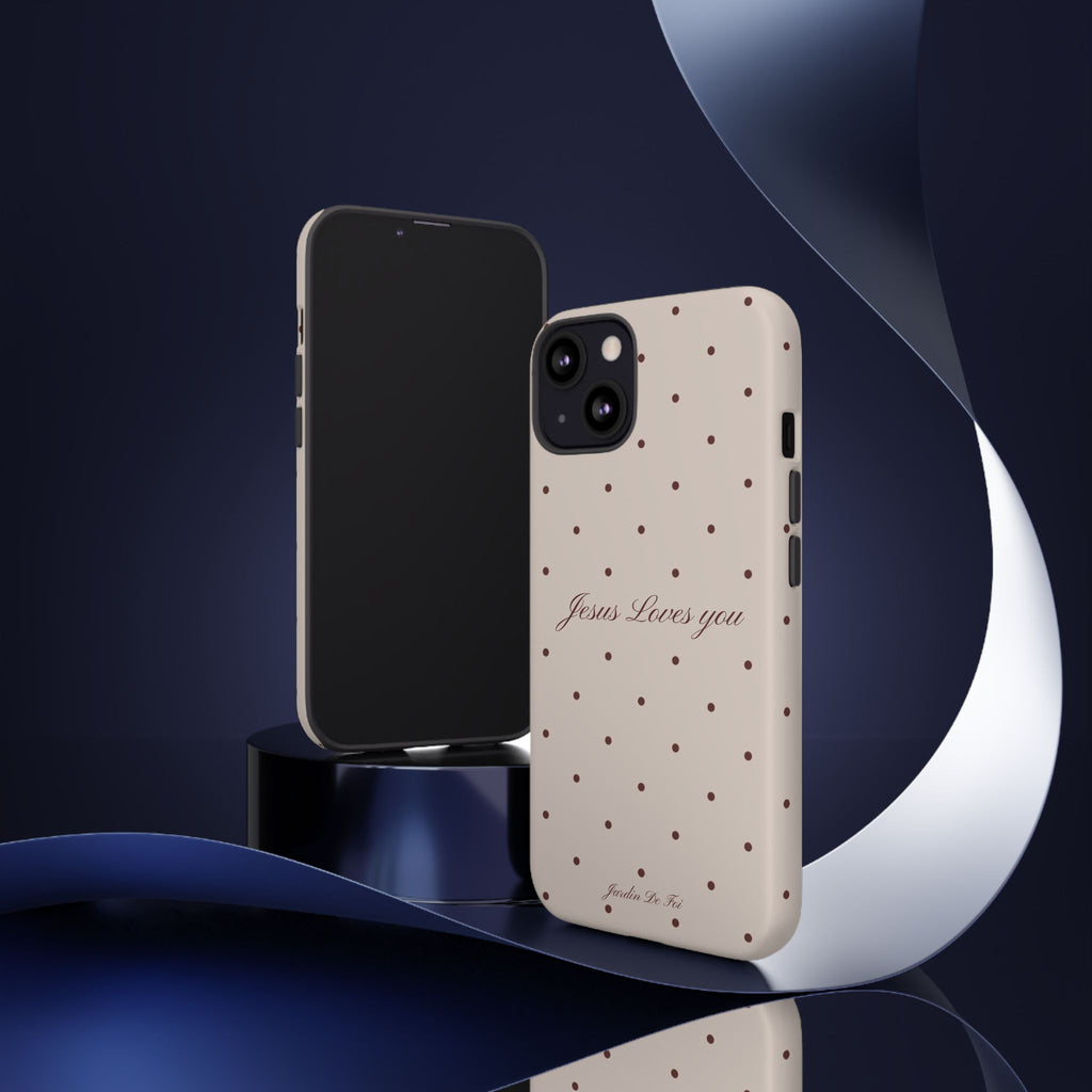 Brown Polka Dot Case