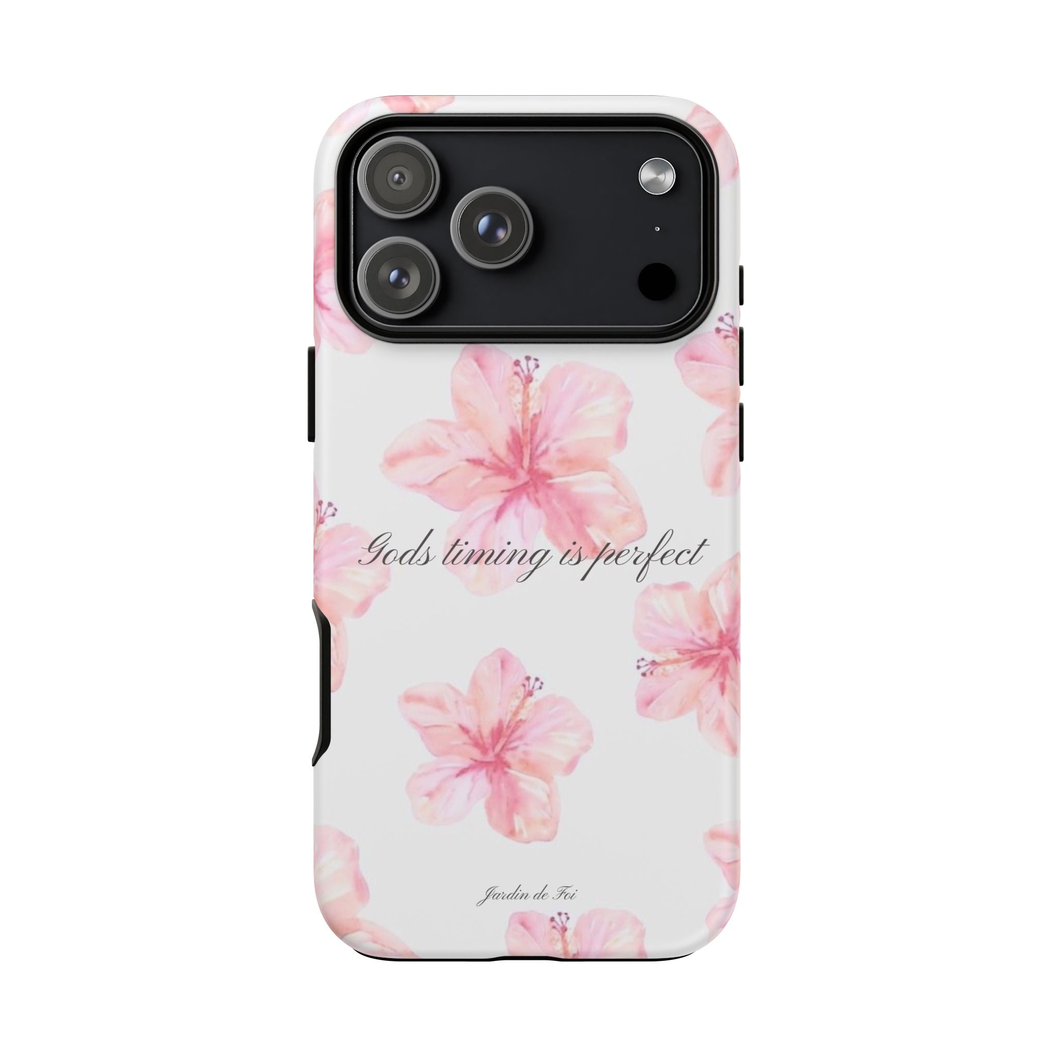 Gods Timing is Perfect Flower Case