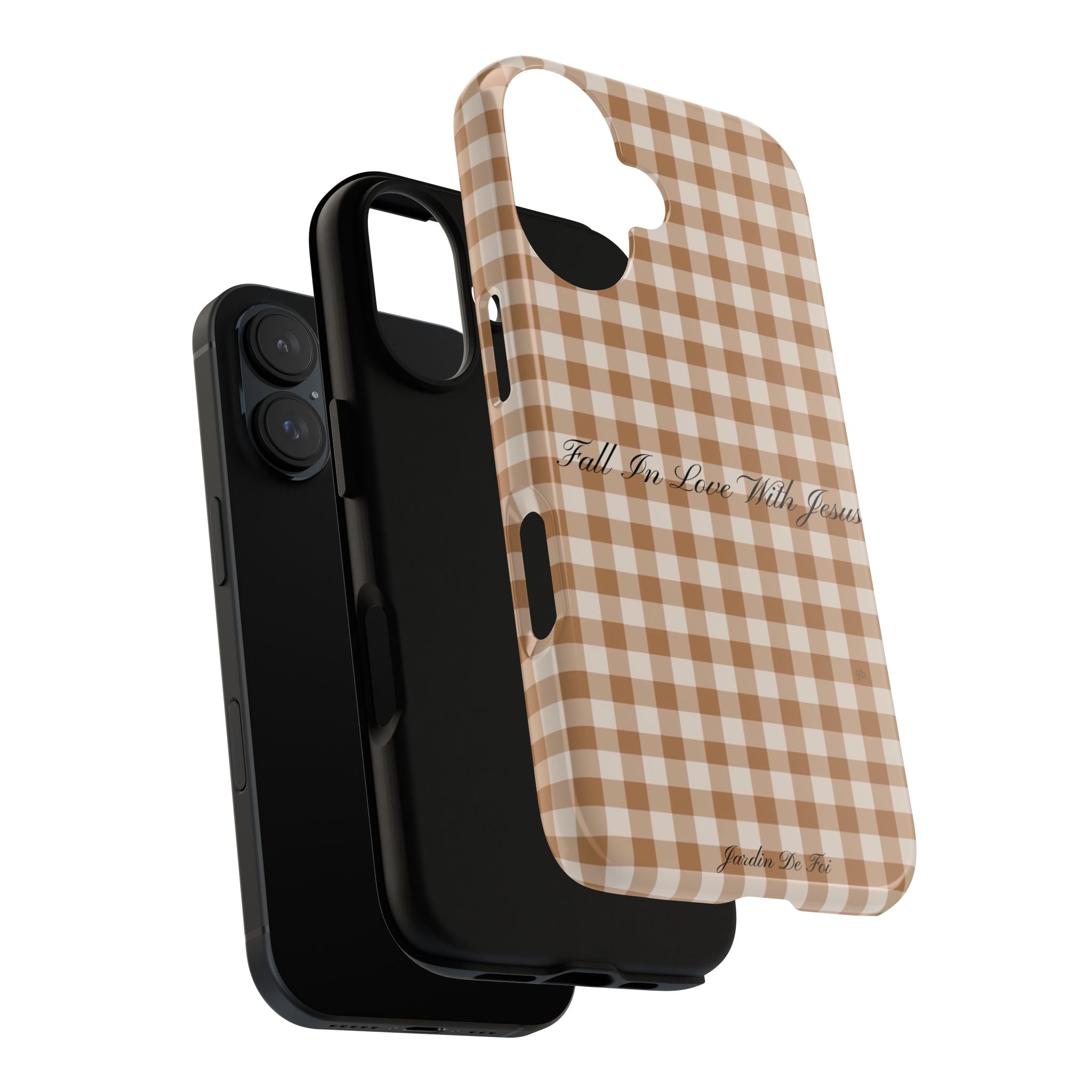 Brown Plaid Fall Case