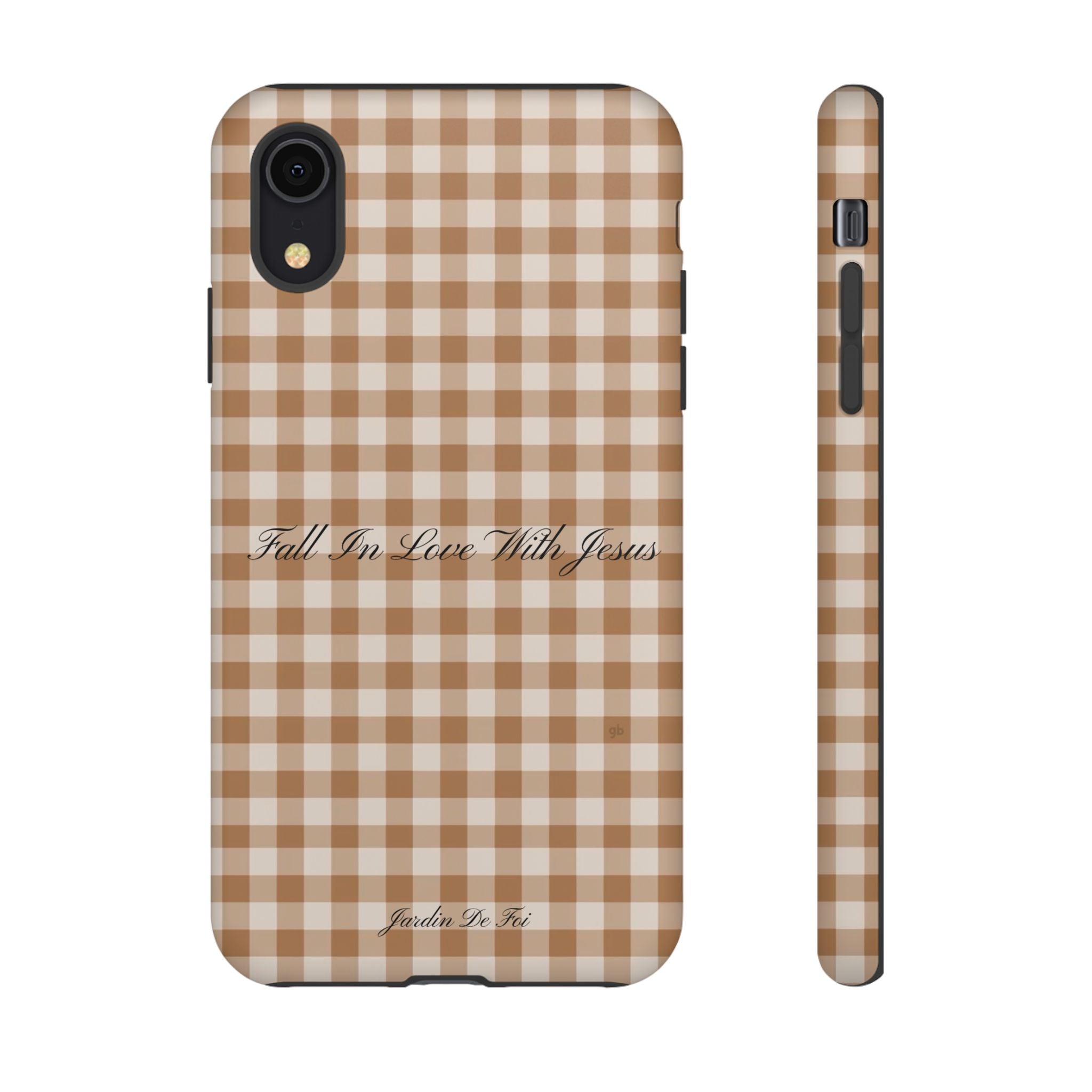 Brown Plaid Fall Case