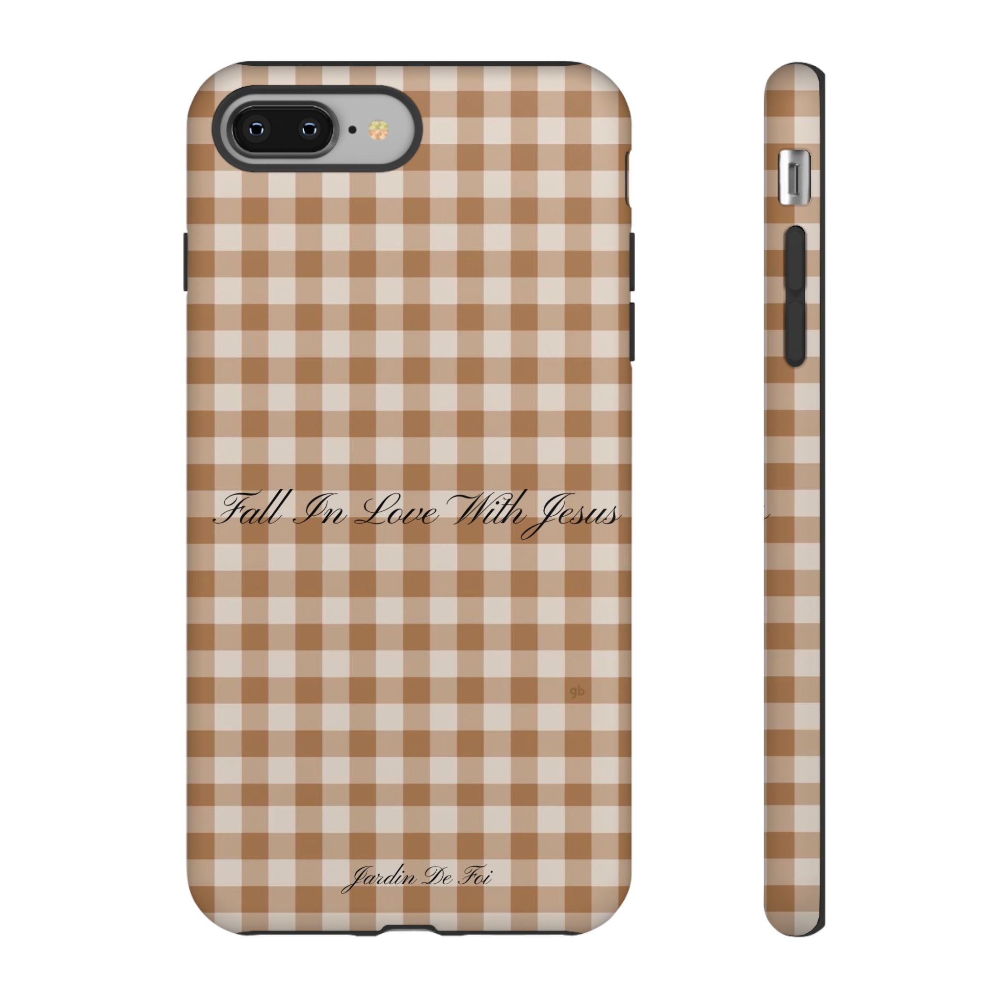 Brown Plaid Fall Case