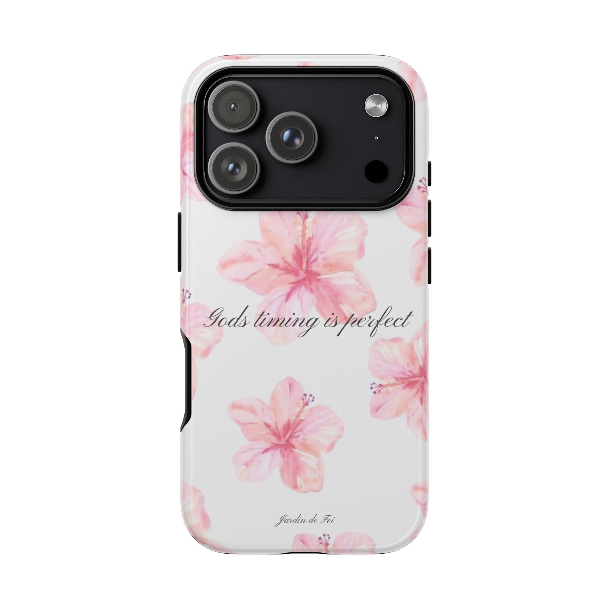 Gods Timing is Perfect Flower Case