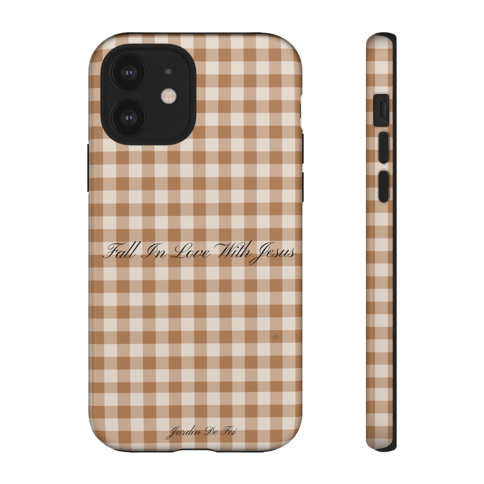 Brown Plaid Fall Case