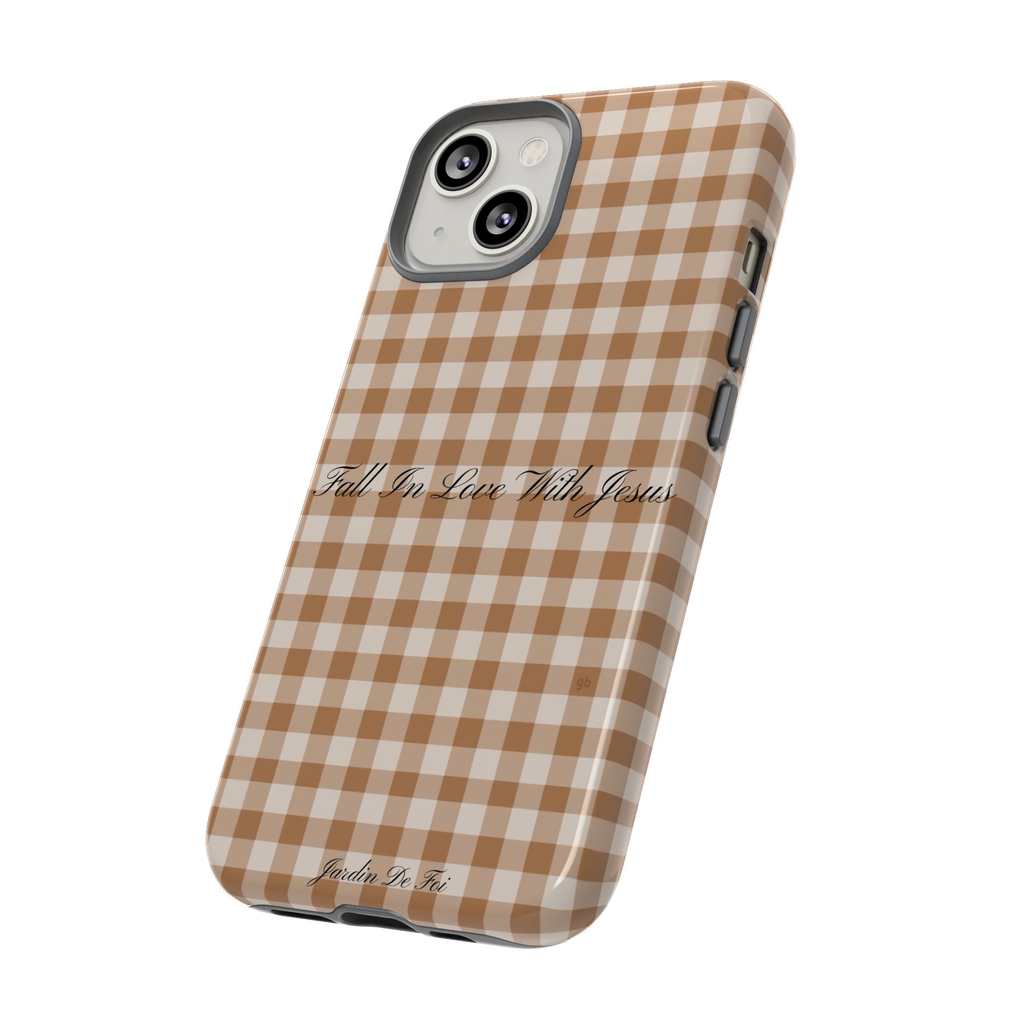 Brown Plaid Fall Case