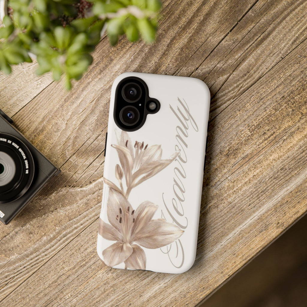 Floral 'Heavenly' Phone Case — Elegant Lily Protective Cover