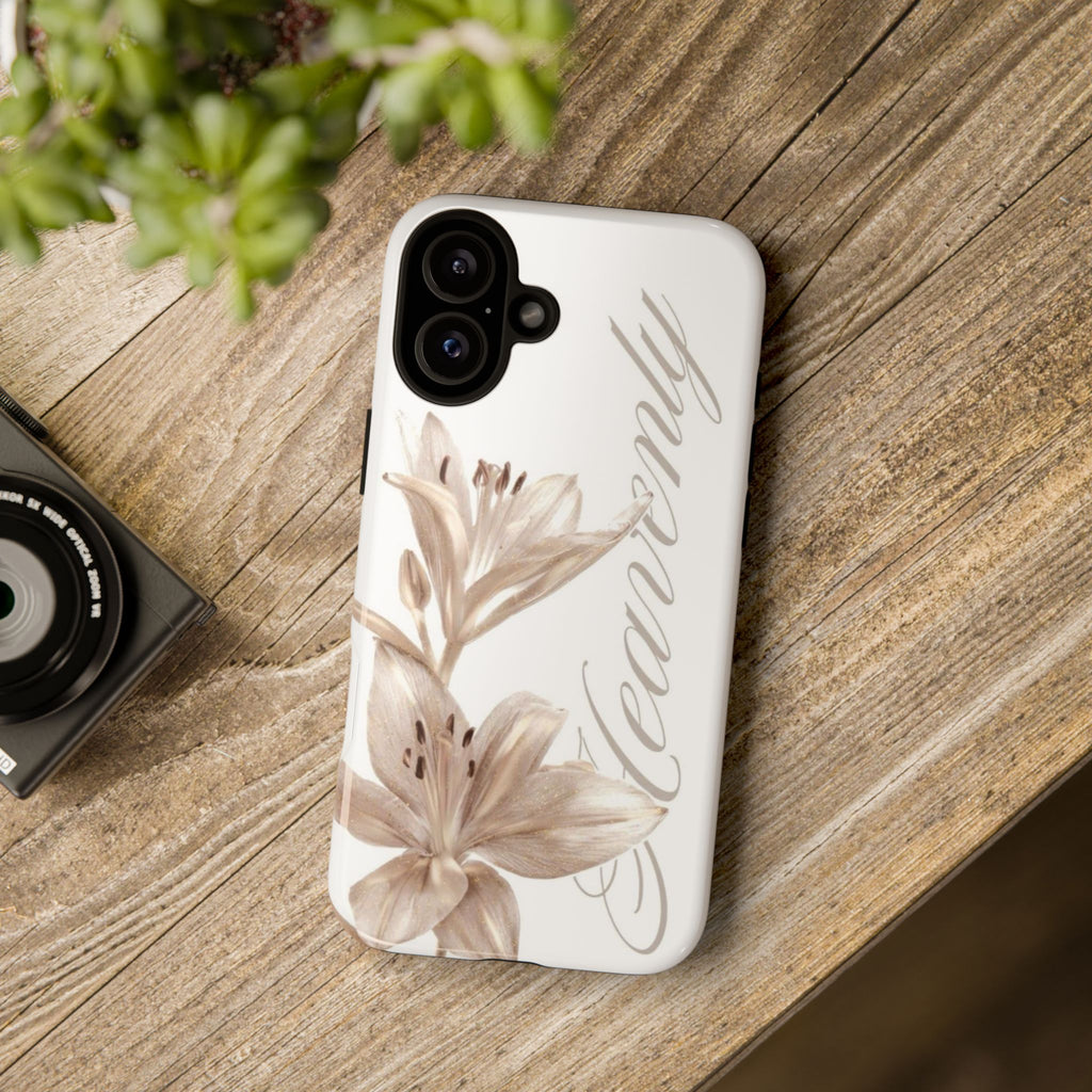 Floral 'Heavenly' Phone Case — Elegant Lily Protective Cover