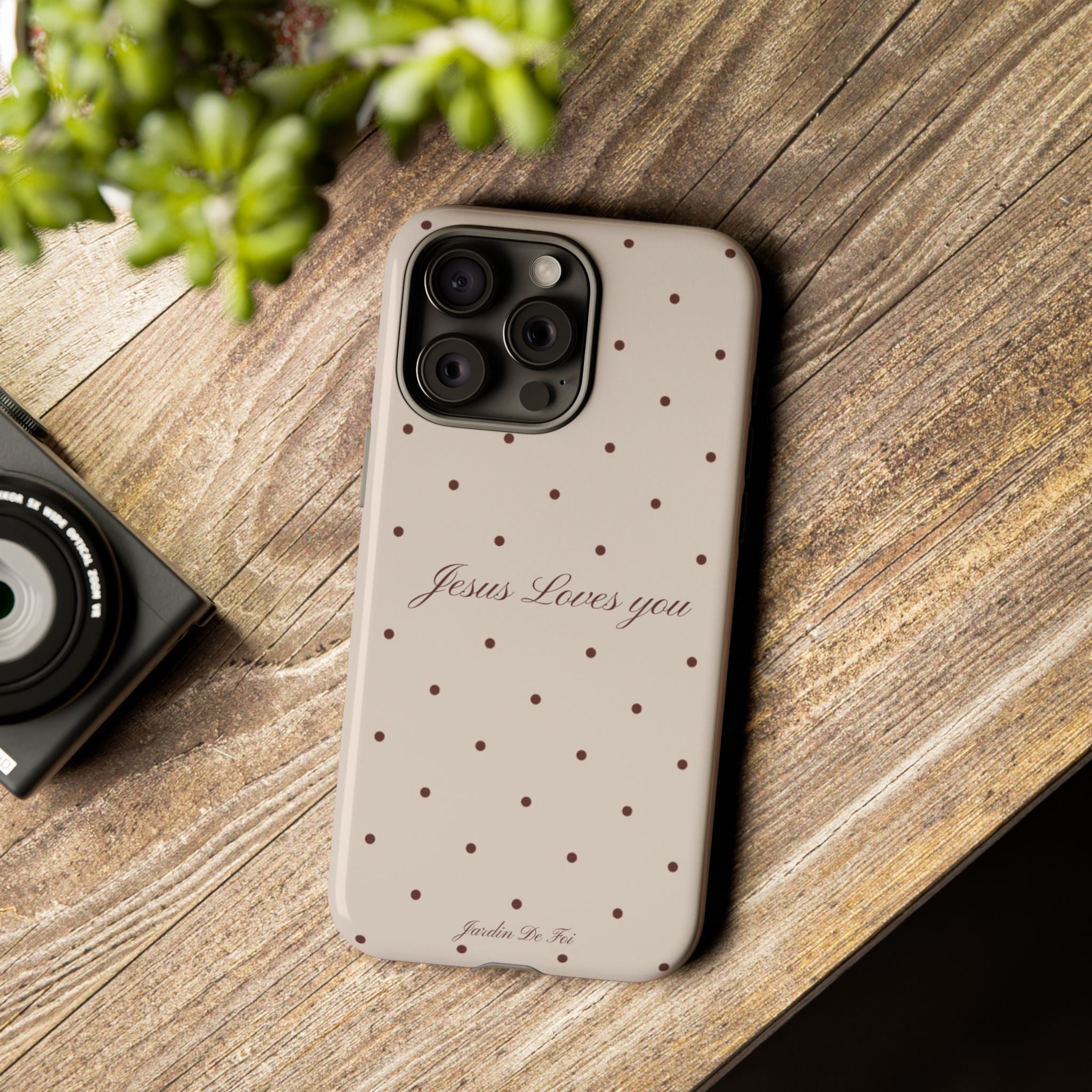 Brown Polka Dot Case