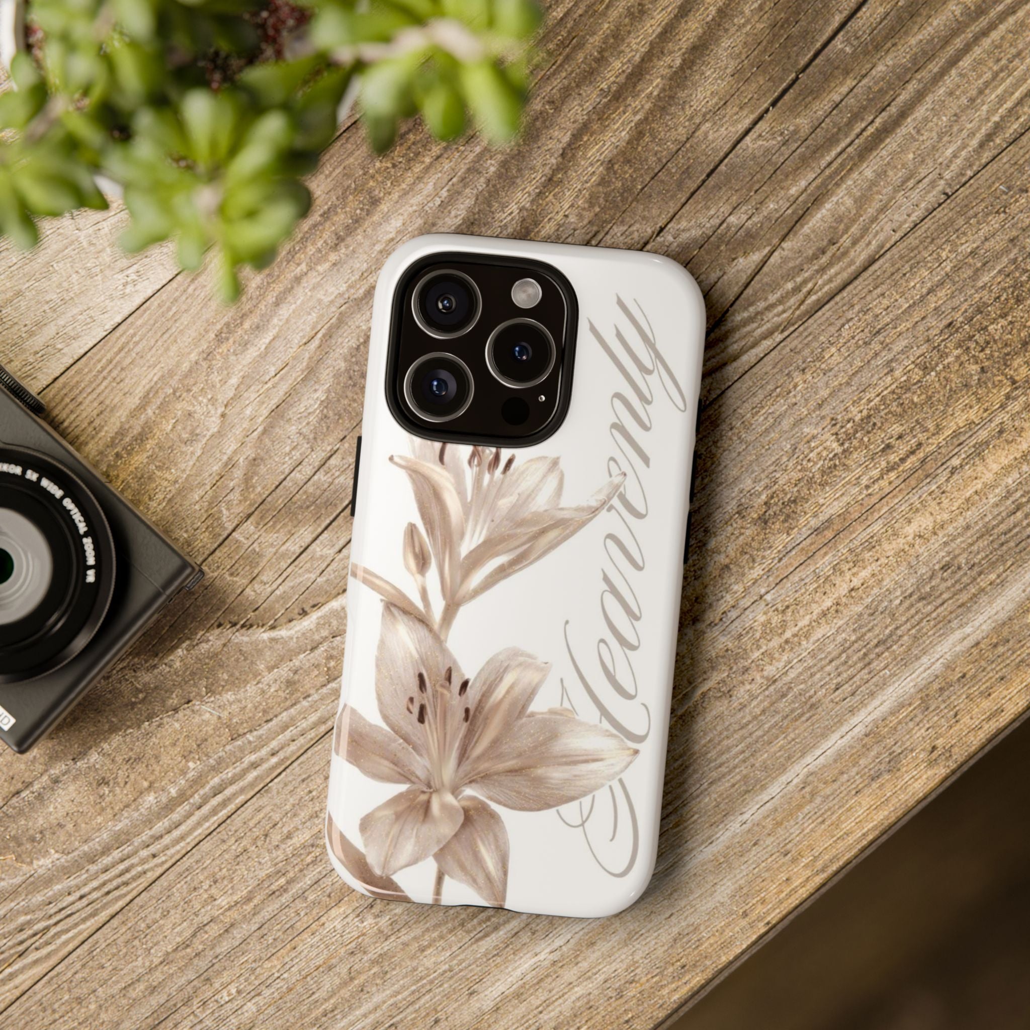 Floral 'Heavenly' Phone Case — Elegant Lily Protective Cover
