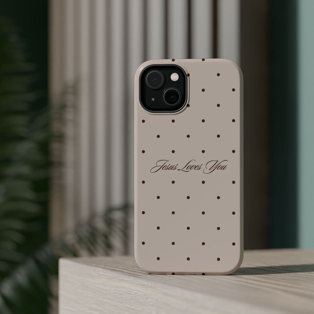 MagSafe Brown Polka Dot
