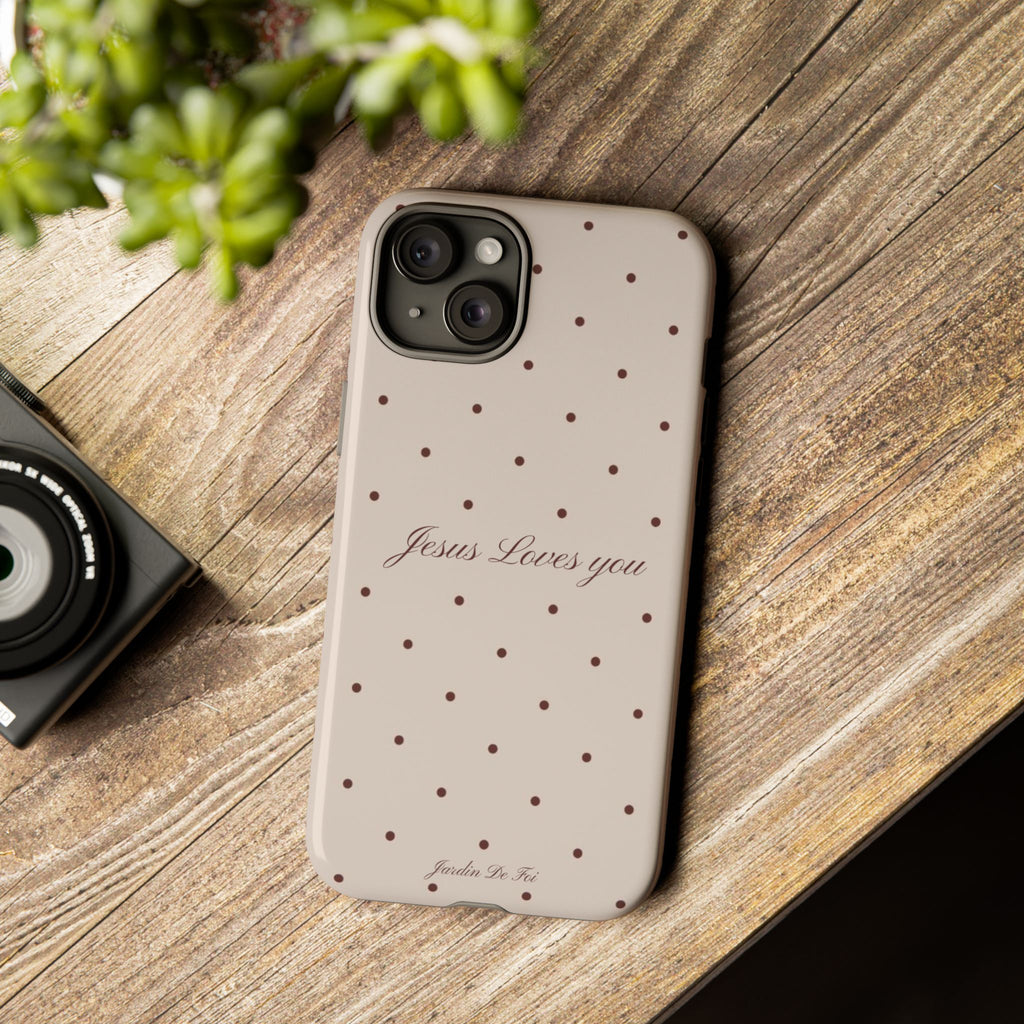 Brown Polka Dot Case