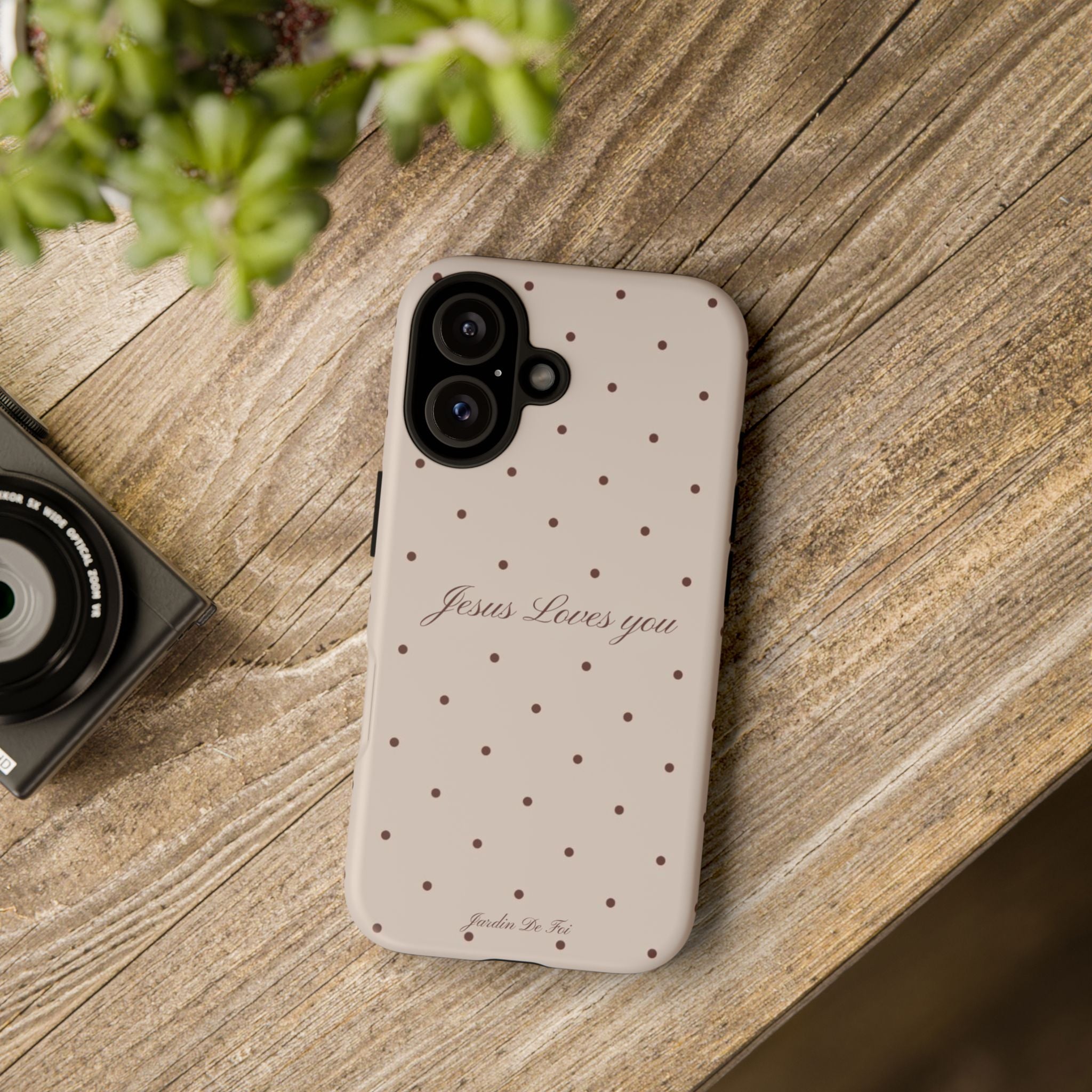 Brown Polka Dot Case