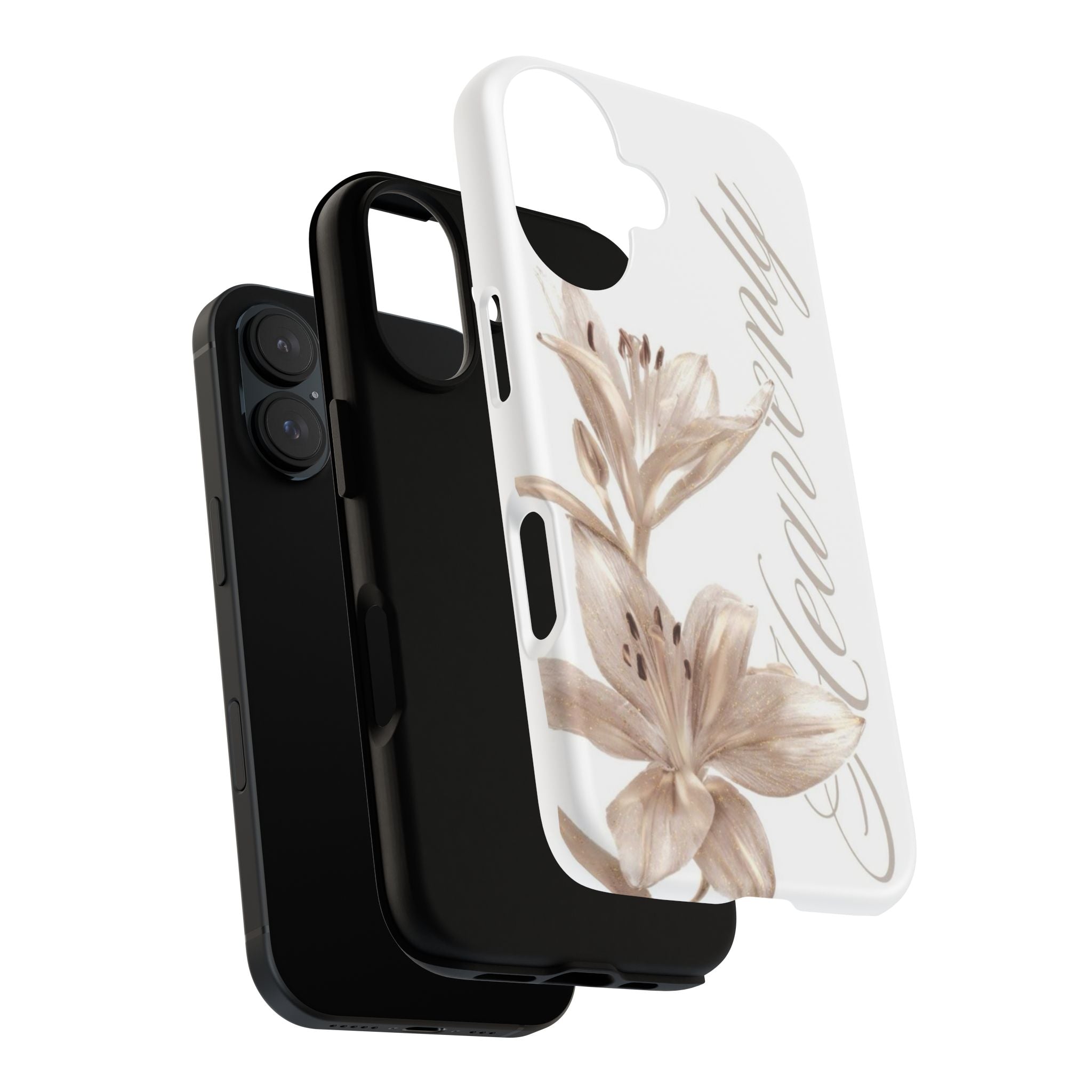 Floral 'Heavenly' Phone Case — Elegant Lily Protective Cover