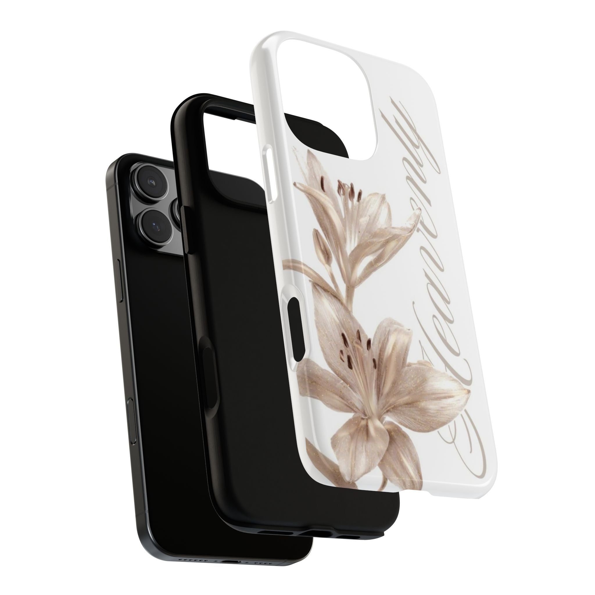 Floral 'Heavenly' Phone Case — Elegant Lily Protective Cover