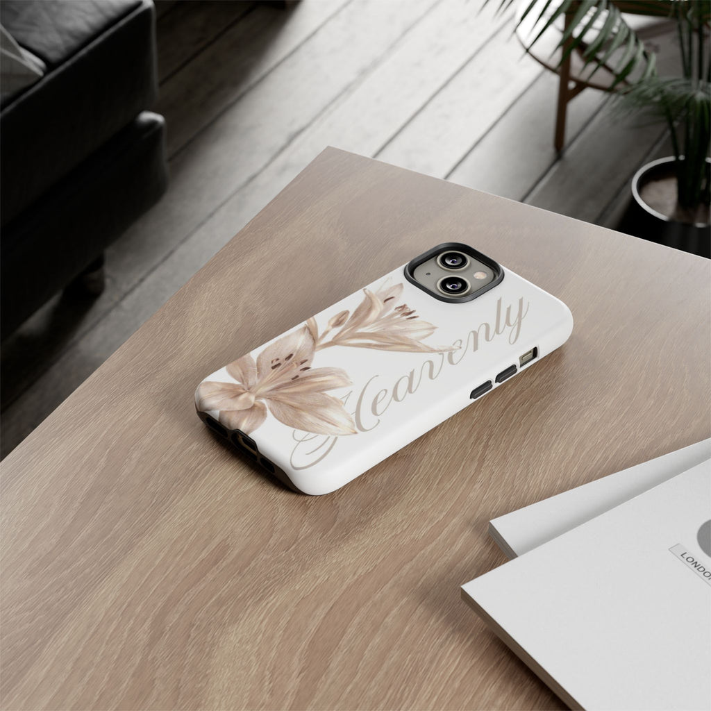 Floral 'Heavenly' Phone Case — Elegant Lily Protective Cover