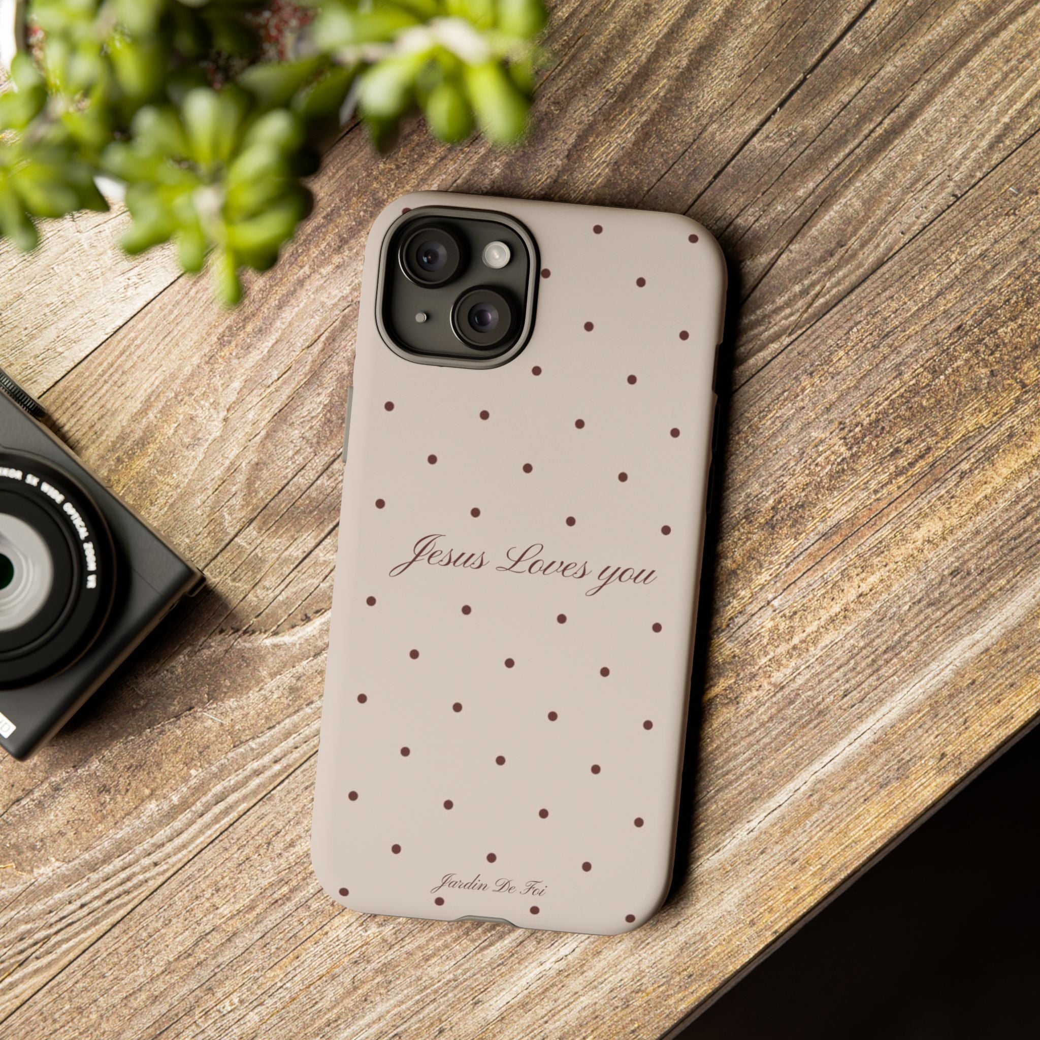 Brown Polka Dot Case