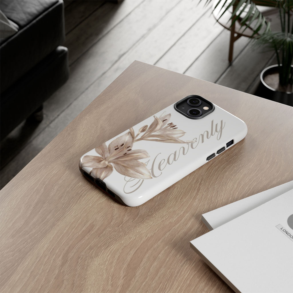 Floral 'Heavenly' Phone Case — Elegant Lily Protective Cover
