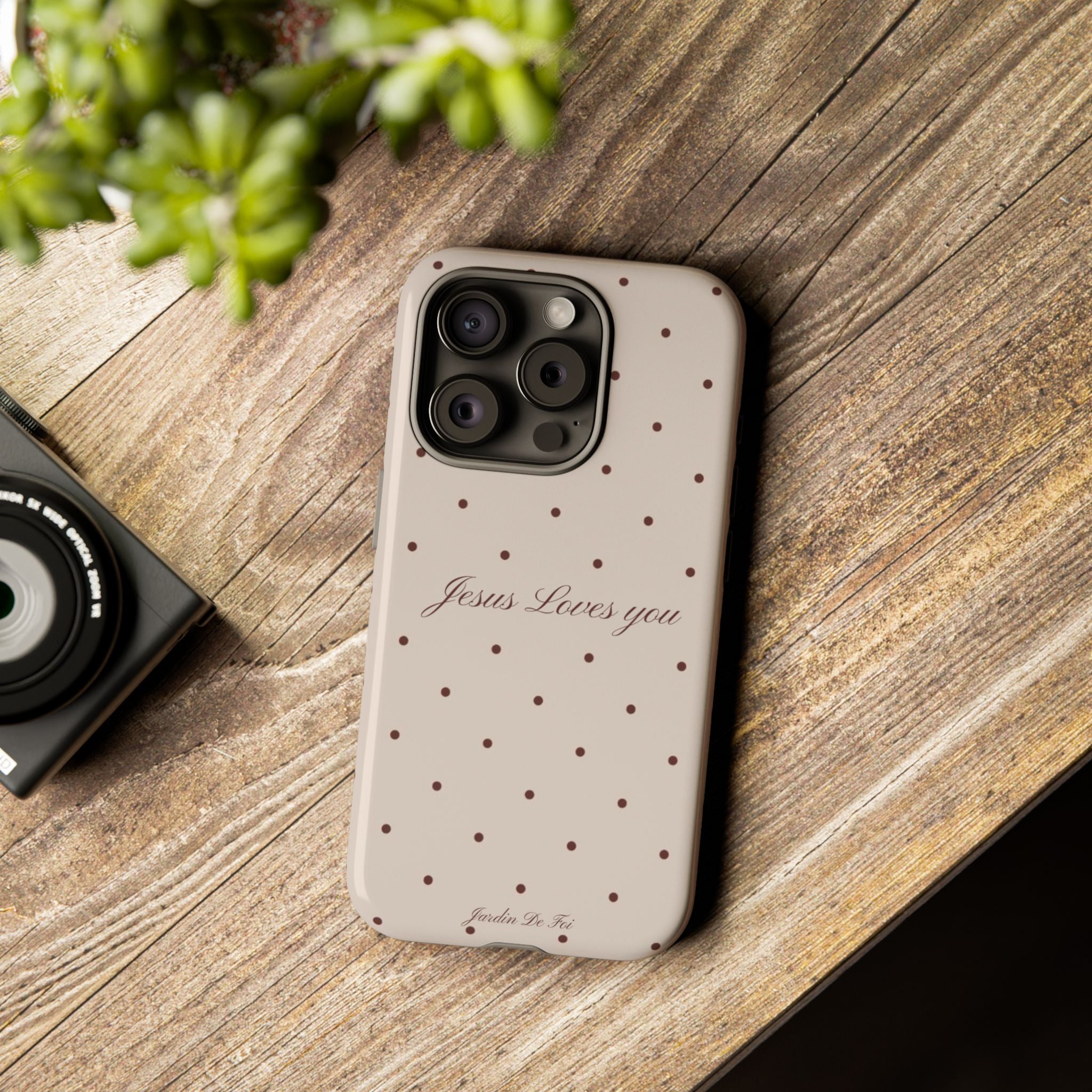 Brown Polka Dot Case