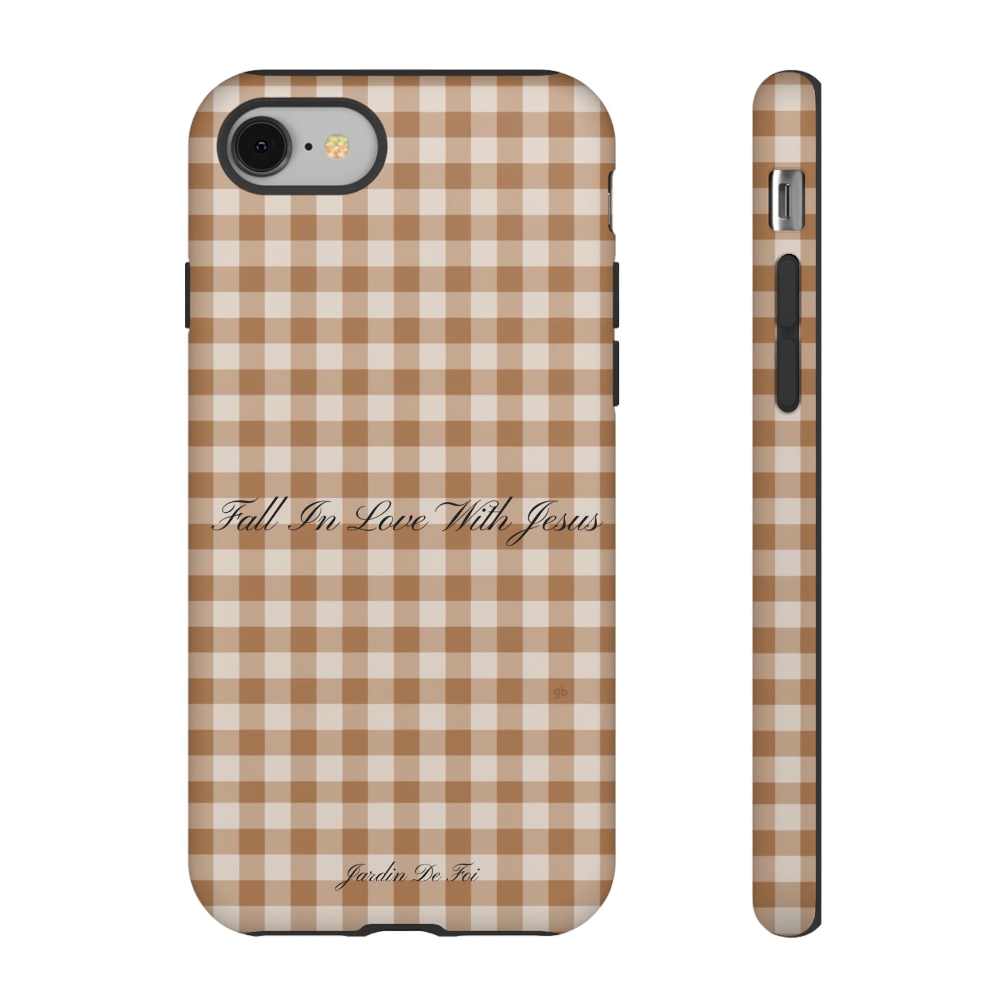 Brown Plaid Fall Case