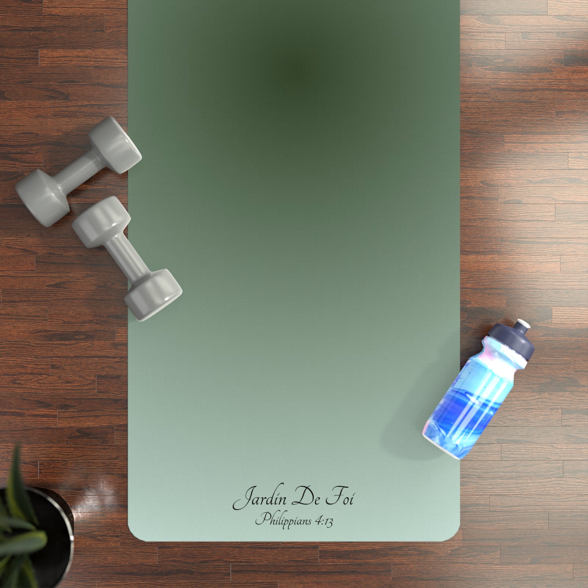Green Rubber Yoga Mat