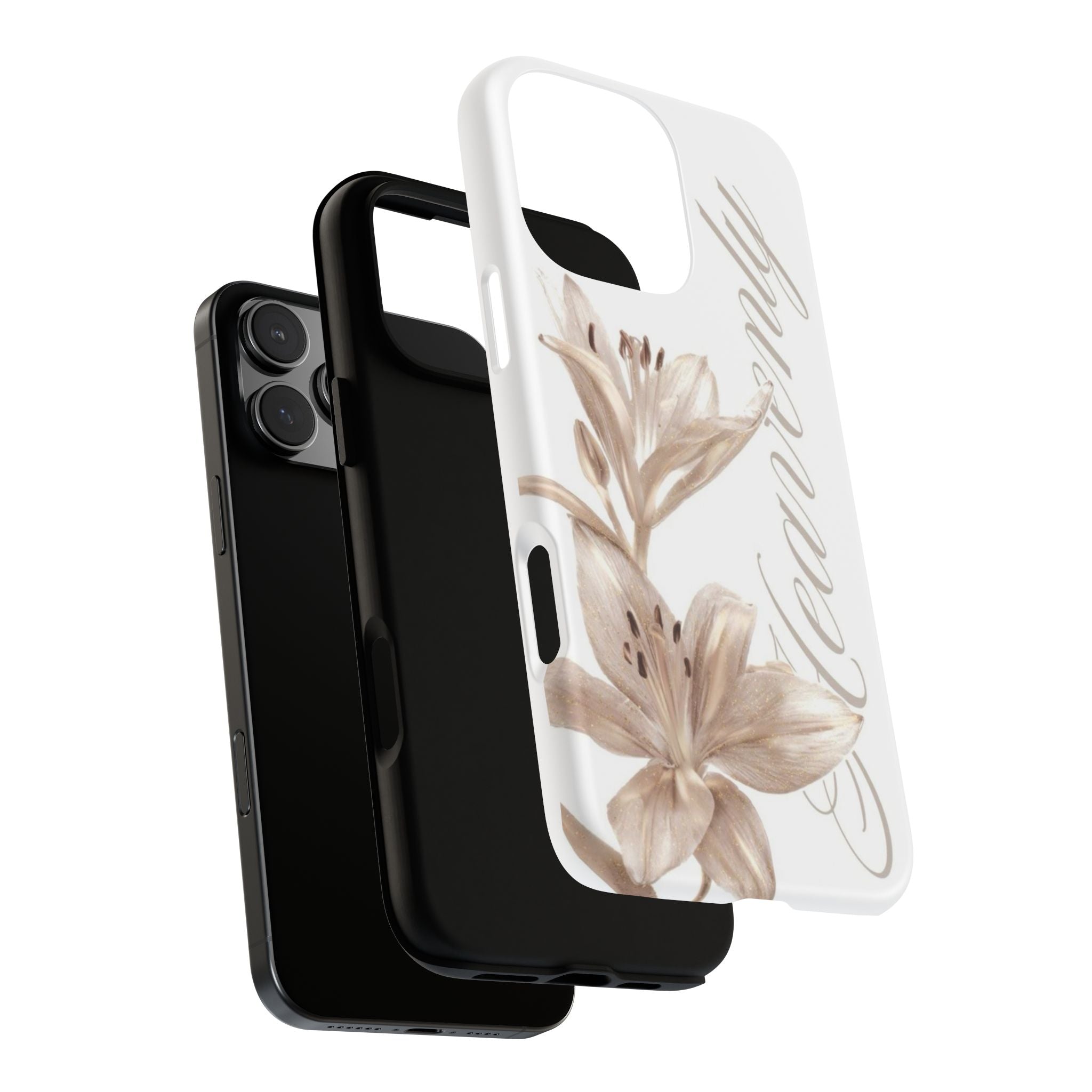 Floral 'Heavenly' Phone Case — Elegant Lily Protective Cover