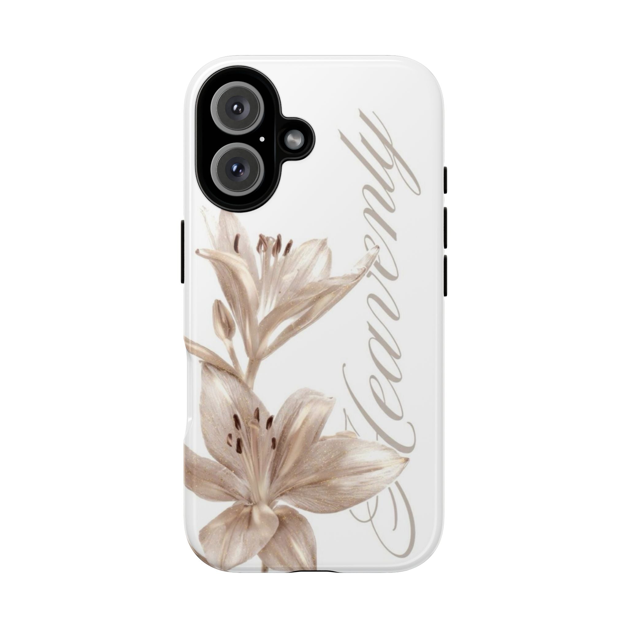 Floral 'Heavenly' Phone Case — Elegant Lily Protective Cover