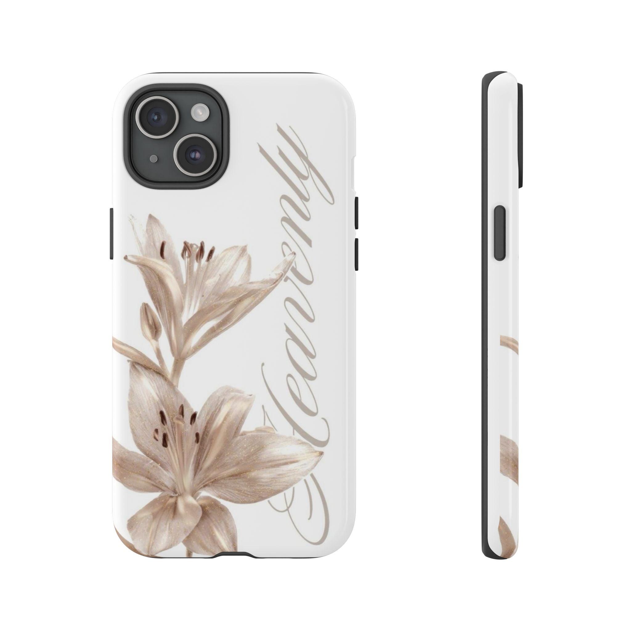 Floral 'Heavenly' Phone Case — Elegant Lily Protective Cover
