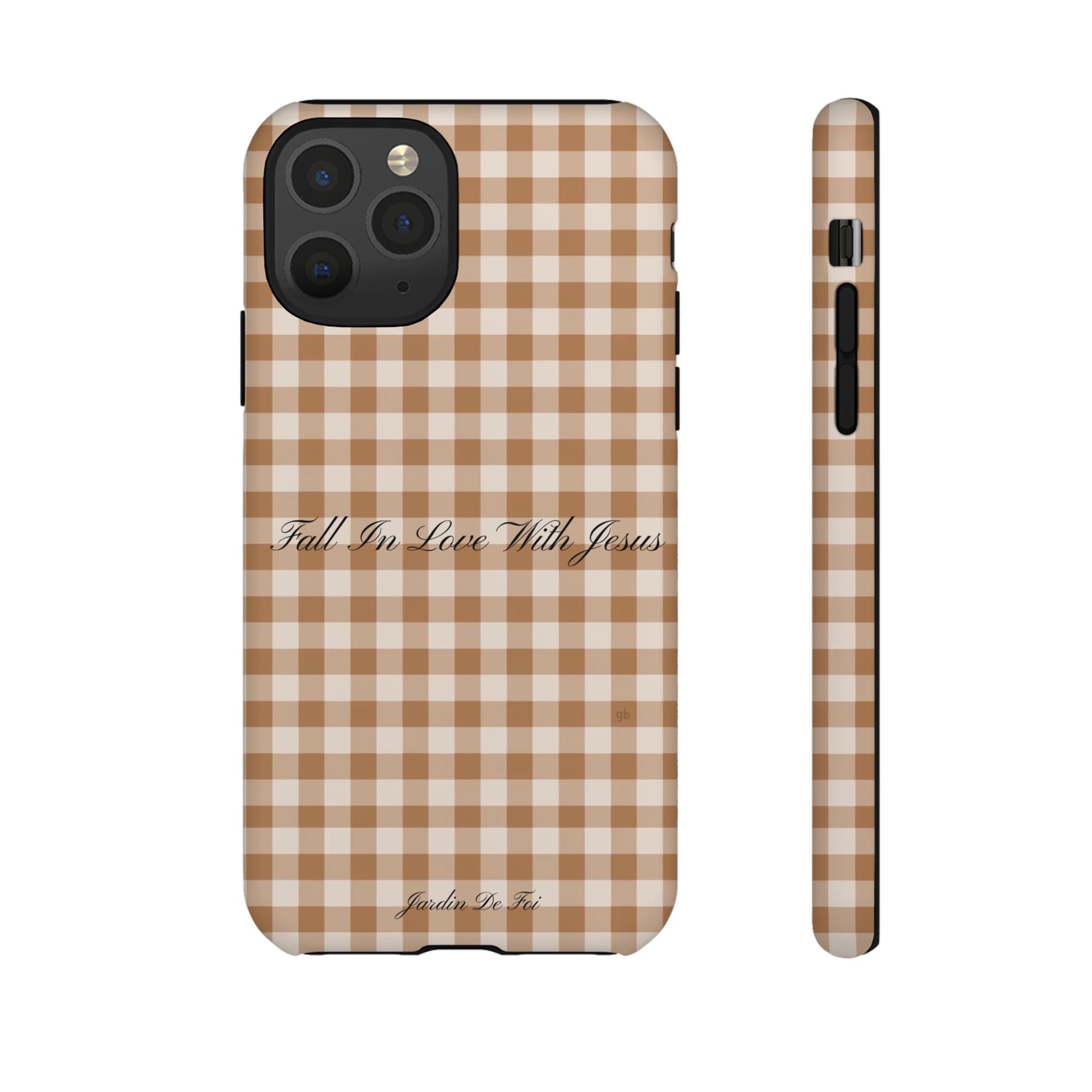 Brown Plaid Fall Case