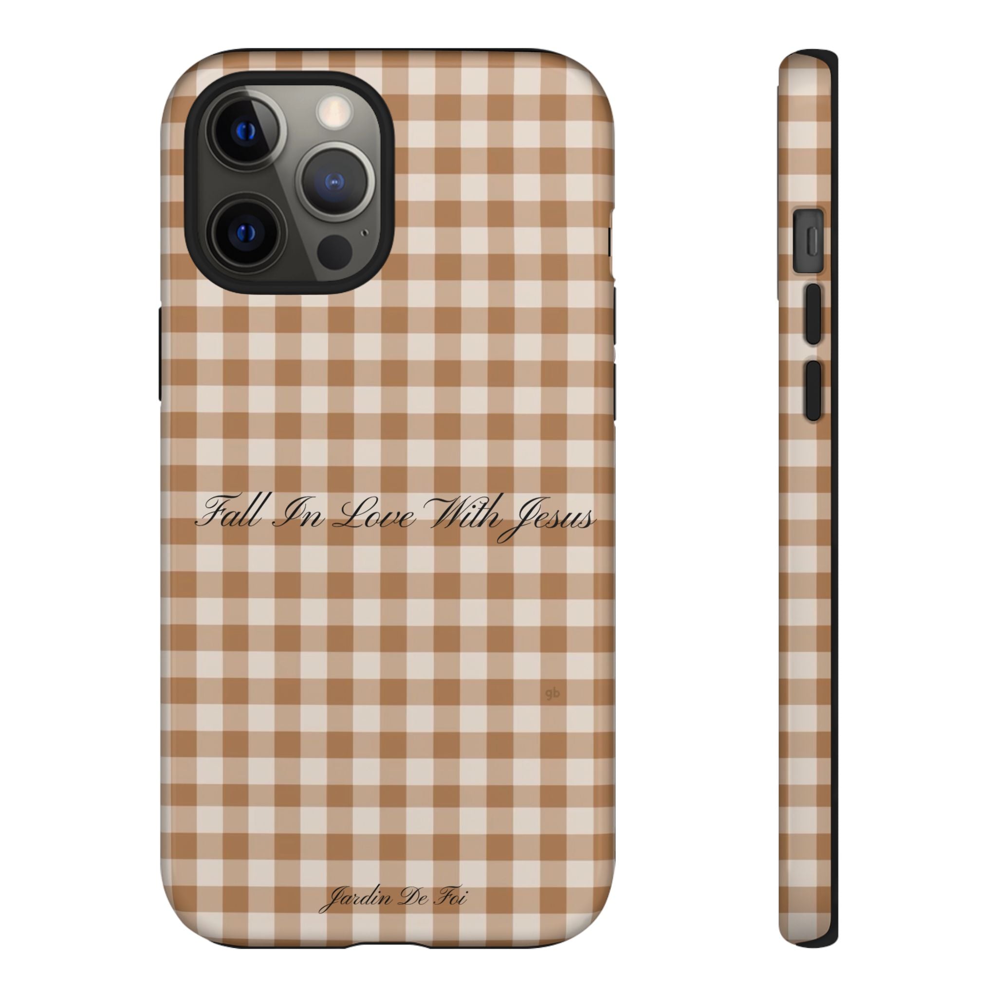 Brown Plaid Fall Case