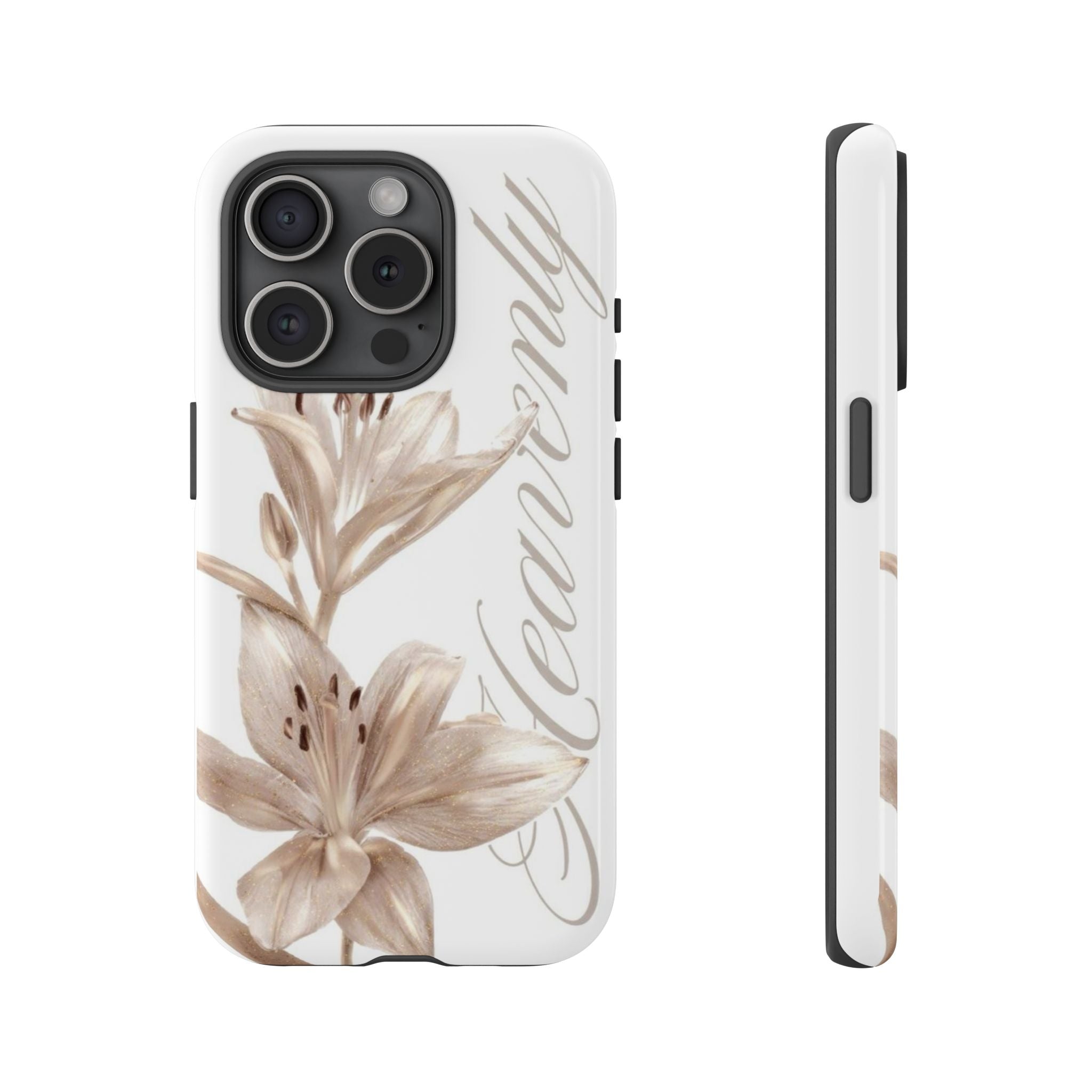 Floral 'Heavenly' Phone Case — Elegant Lily Protective Cover