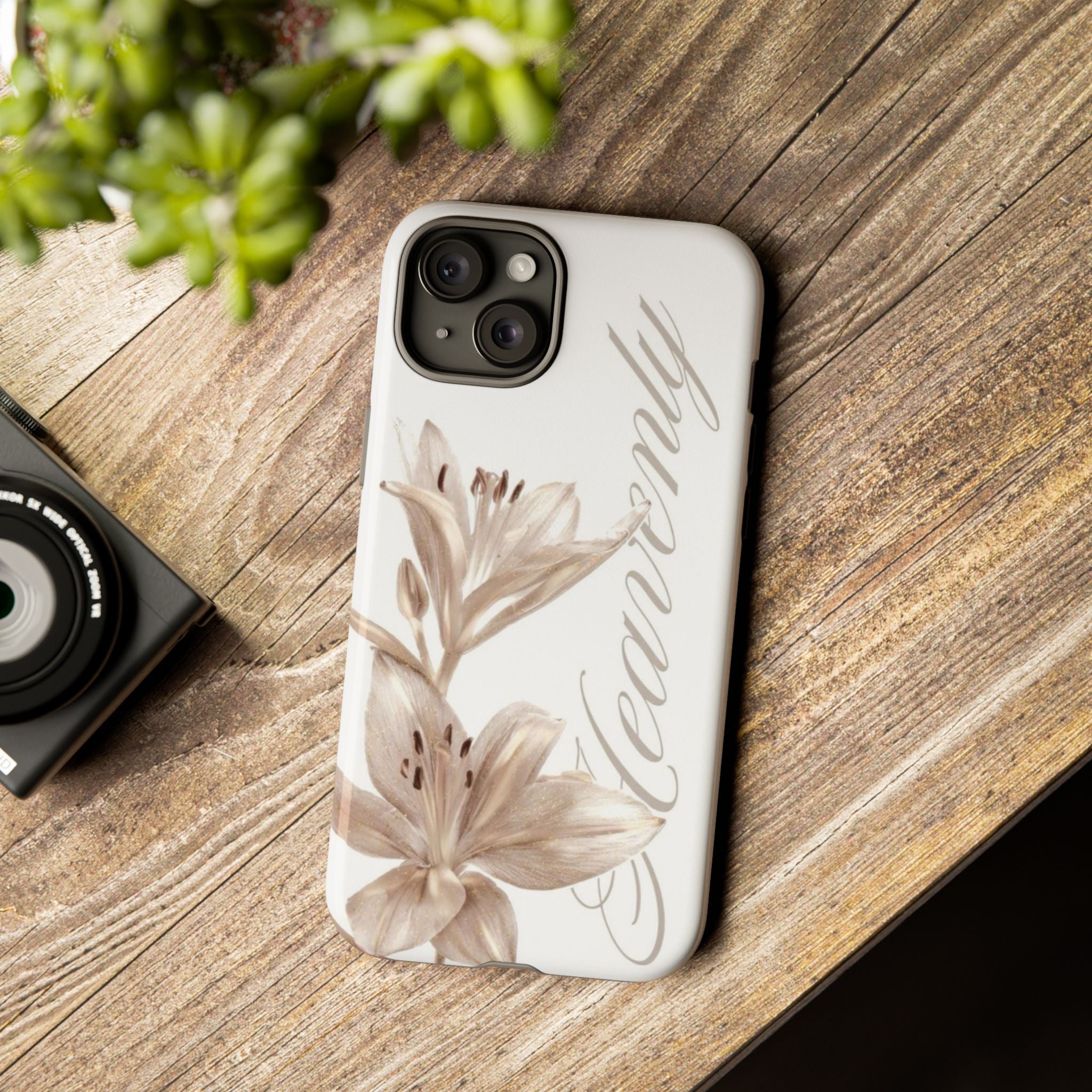 Floral 'Heavenly' Phone Case — Elegant Lily Protective Cover