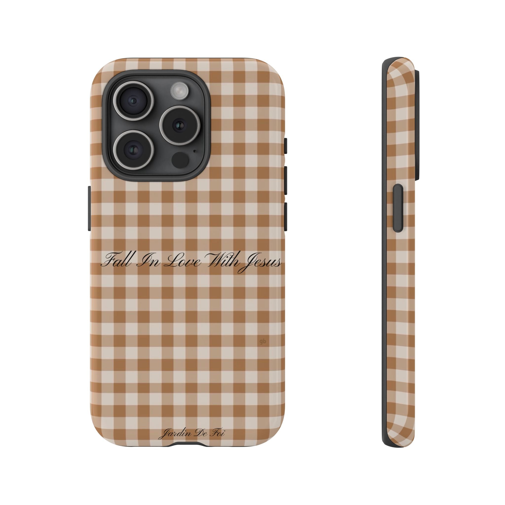 Brown Plaid Fall Case