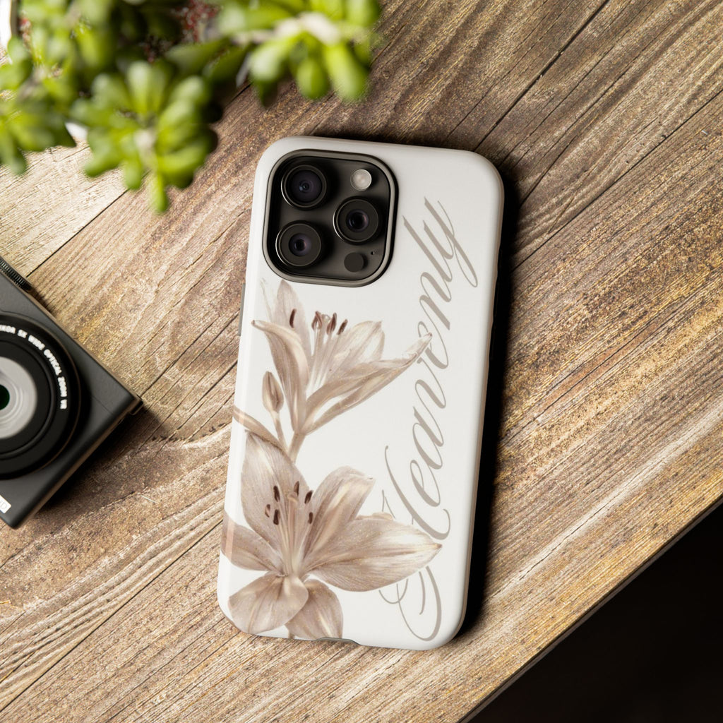 Floral 'Heavenly' Phone Case — Elegant Lily Protective Cover