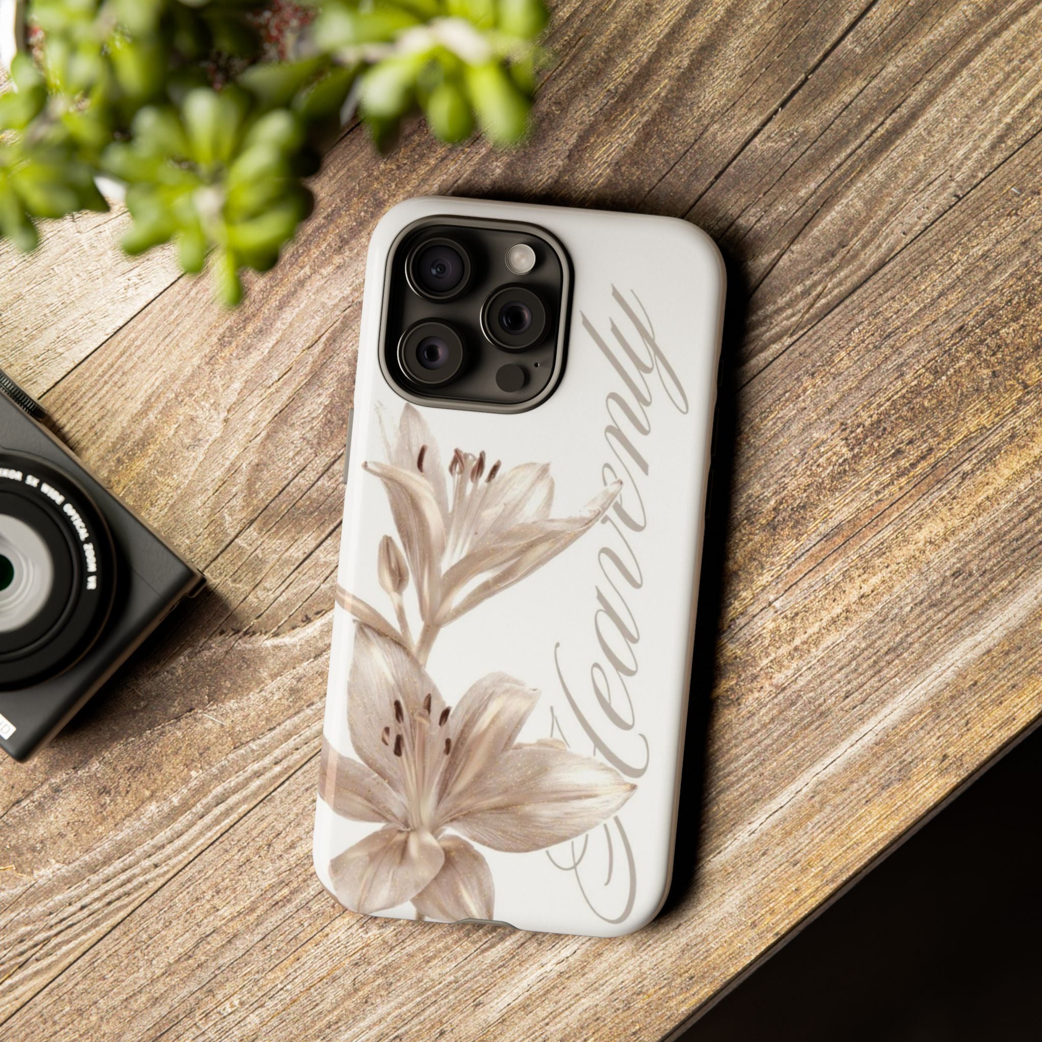 Floral 'Heavenly' Phone Case — Elegant Lily Protective Cover