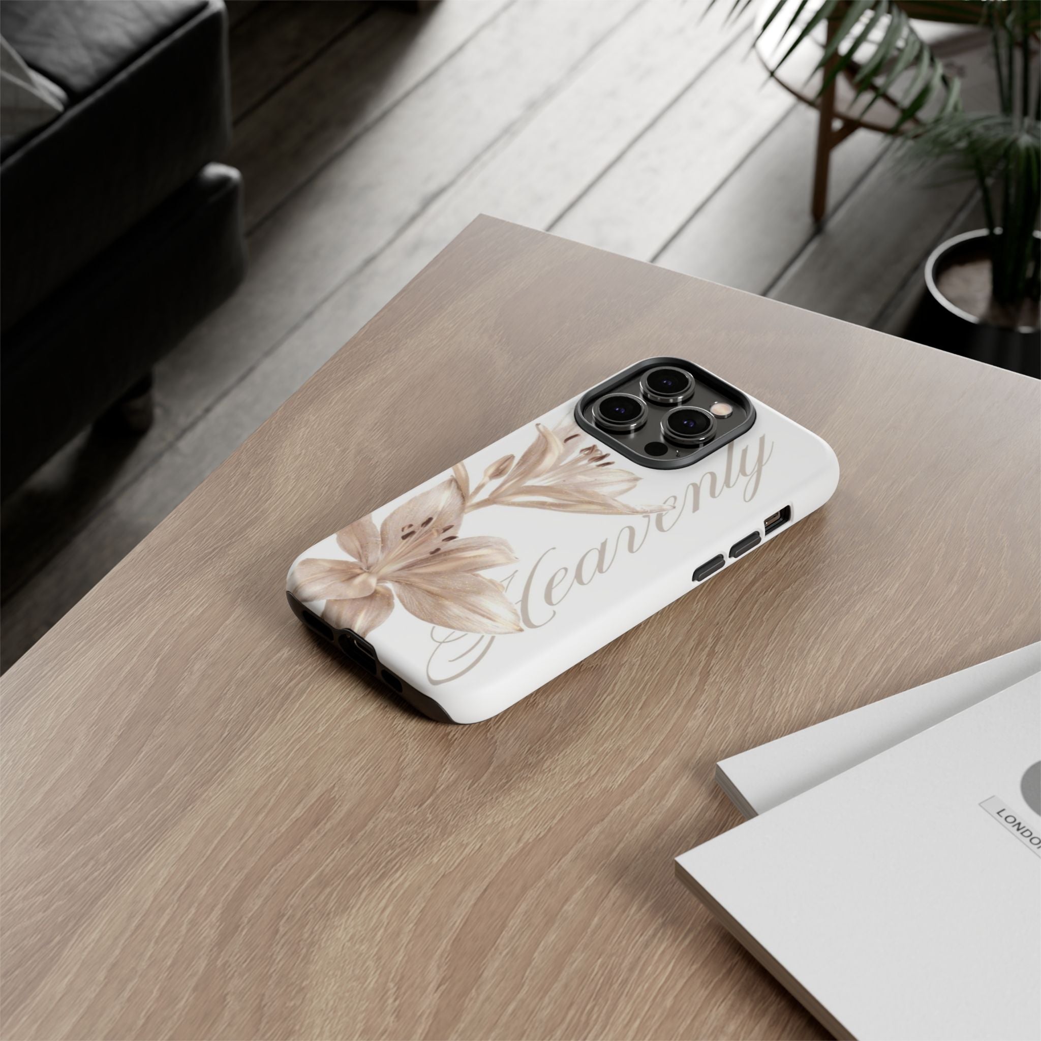 Floral 'Heavenly' Phone Case — Elegant Lily Protective Cover
