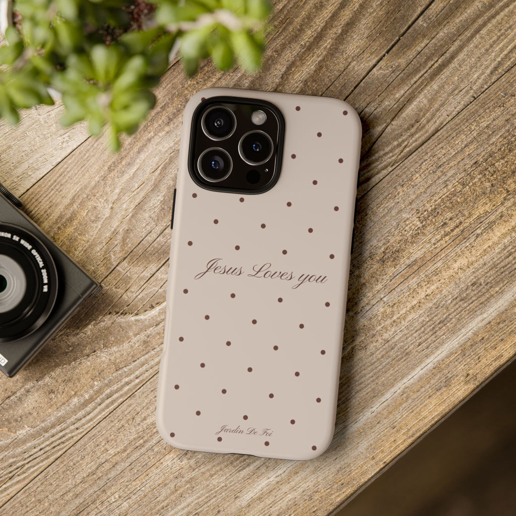 Brown Polka Dot Case