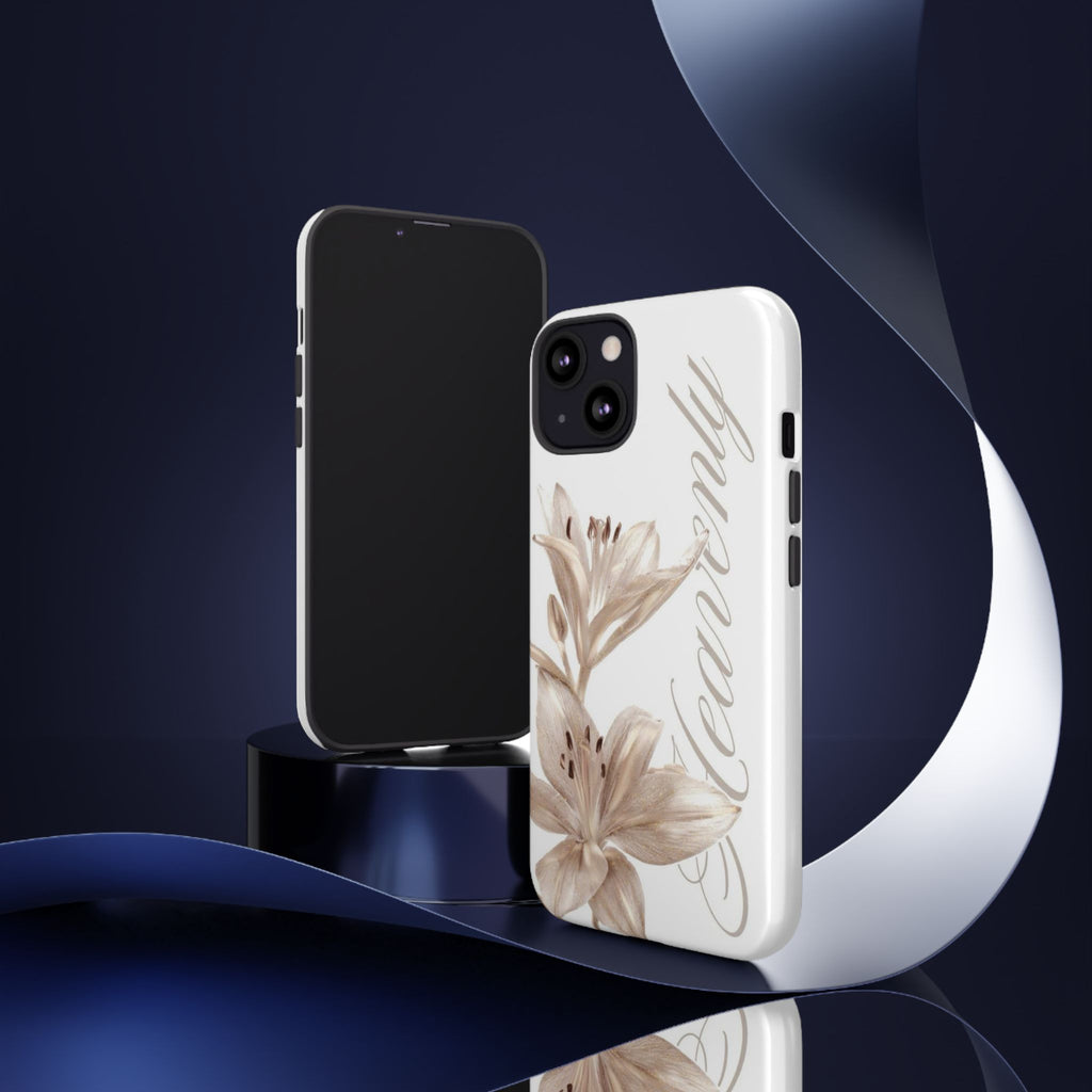 Floral 'Heavenly' Phone Case — Elegant Lily Protective Cover