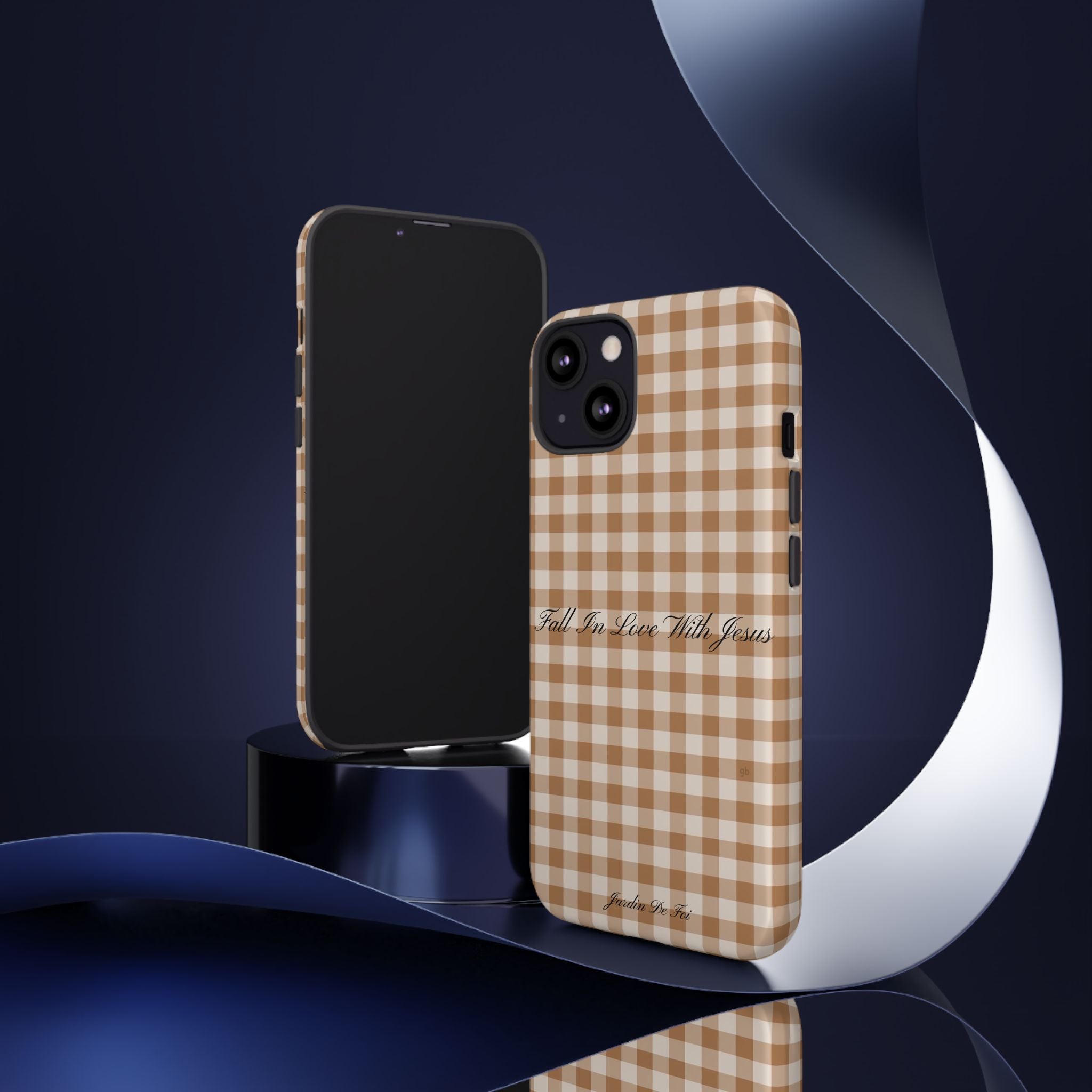 Brown Plaid Fall Case