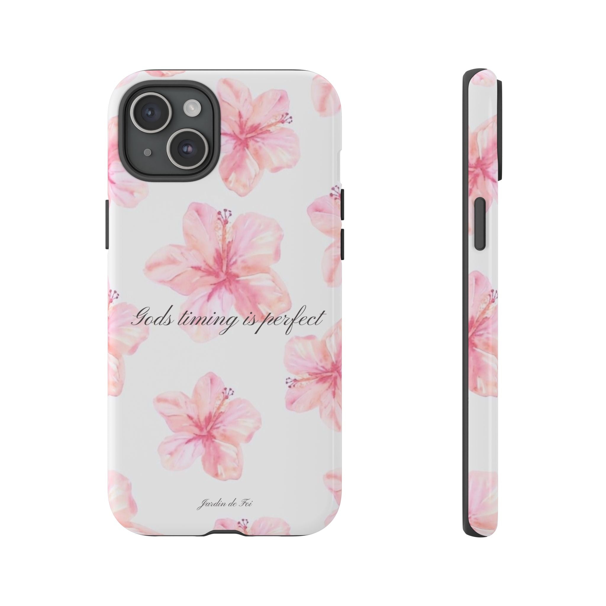 Gods Timing is Perfect Flower Case