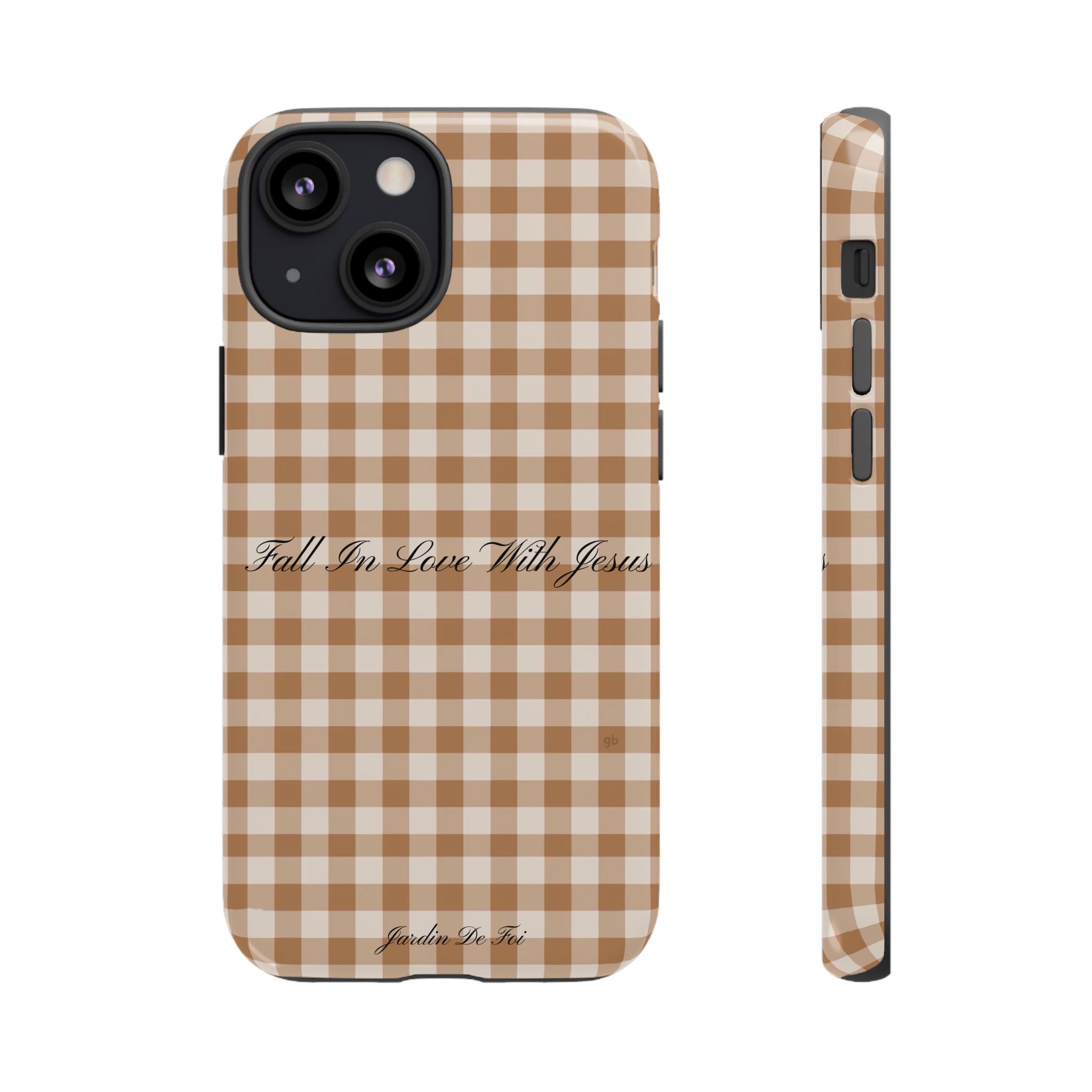 Brown Plaid Fall Case