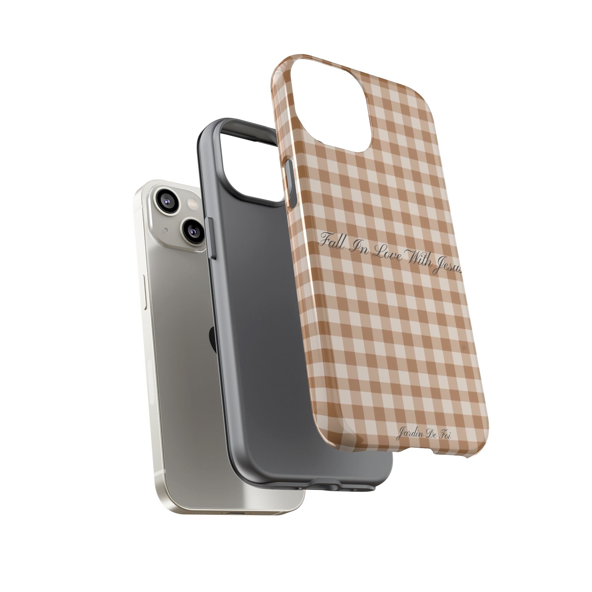 Brown Plaid Fall Case