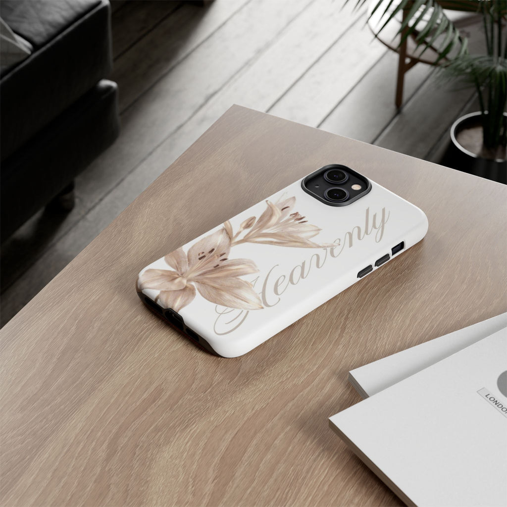 Floral 'Heavenly' Phone Case — Elegant Lily Protective Cover