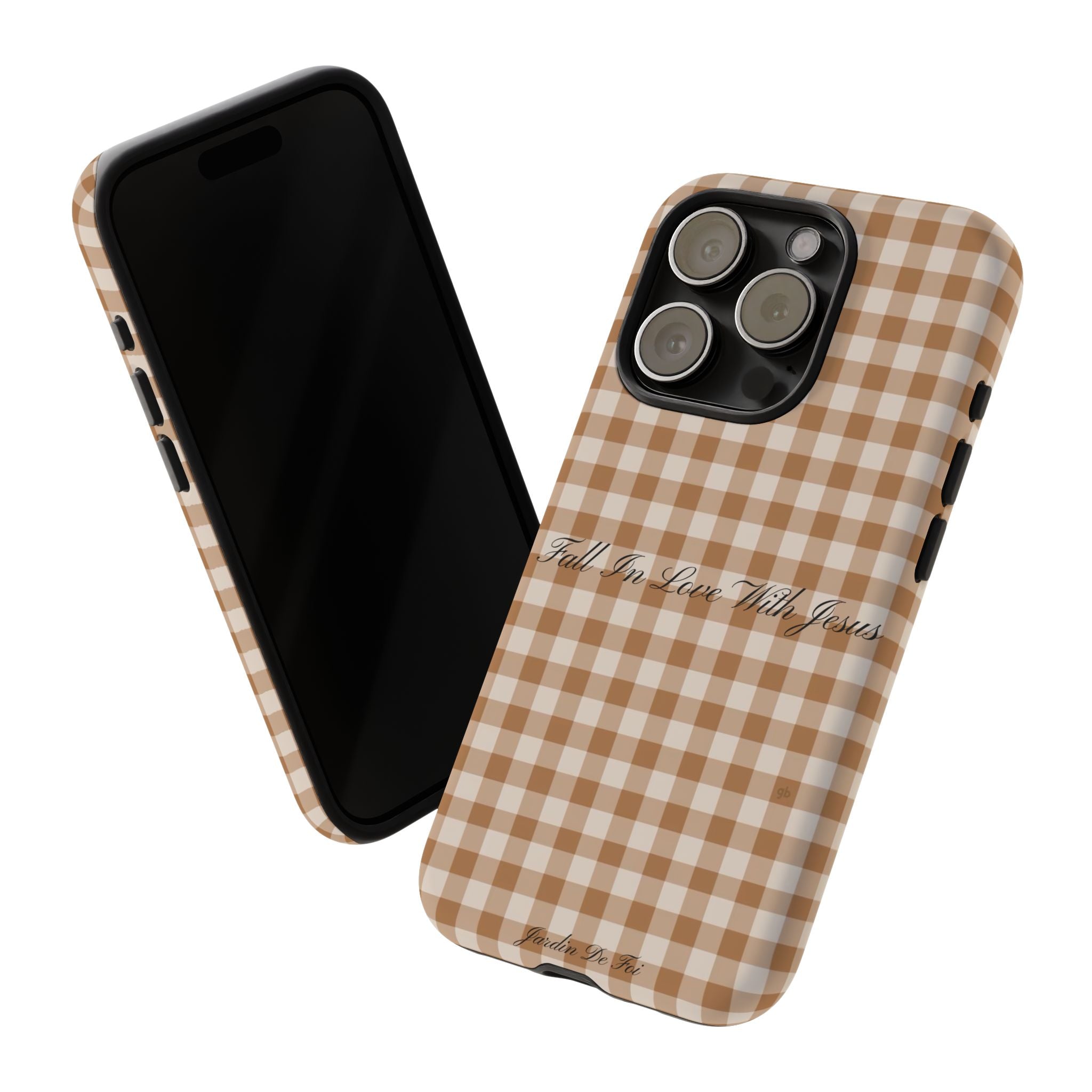 Brown Plaid Fall Case