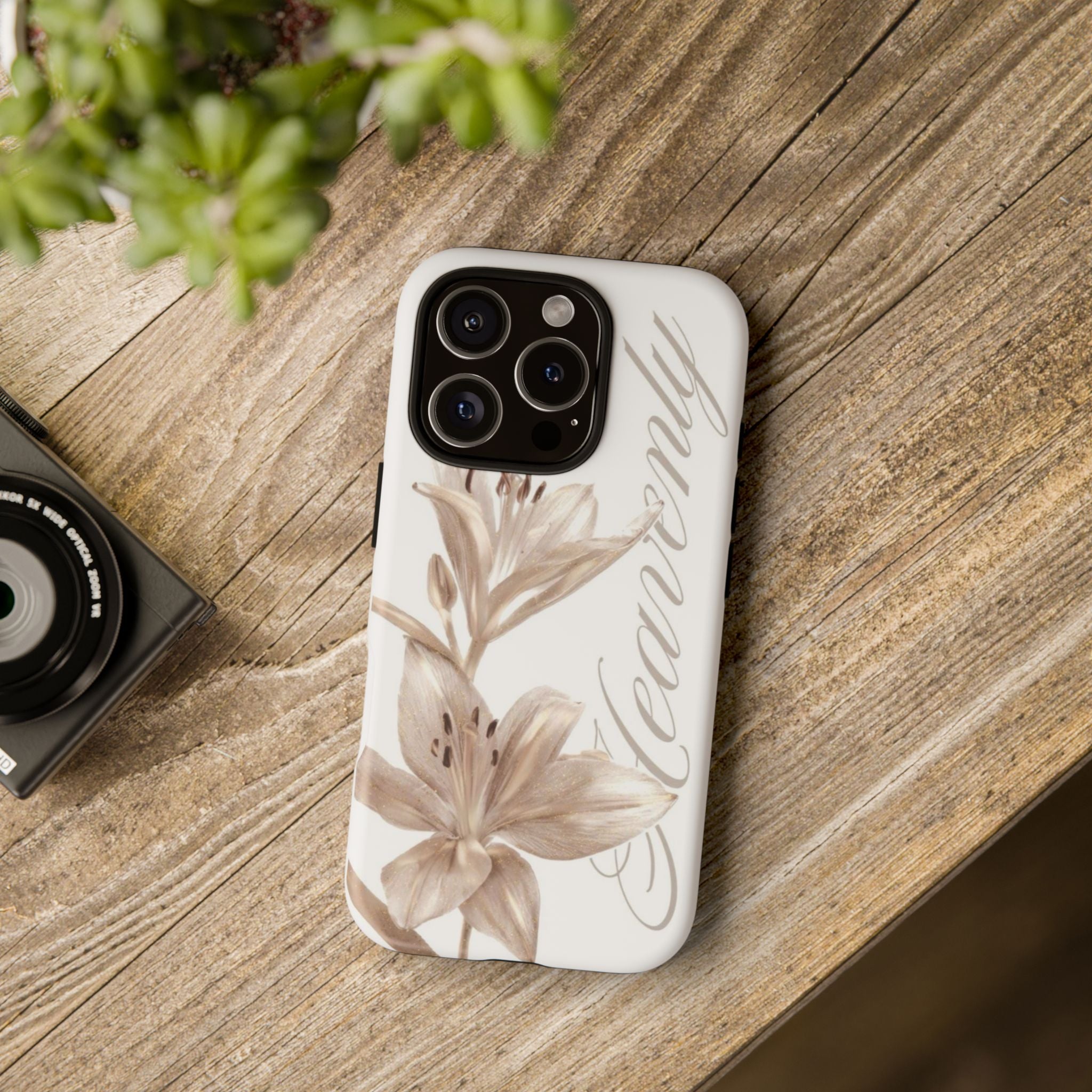 Floral 'Heavenly' Phone Case — Elegant Lily Protective Cover