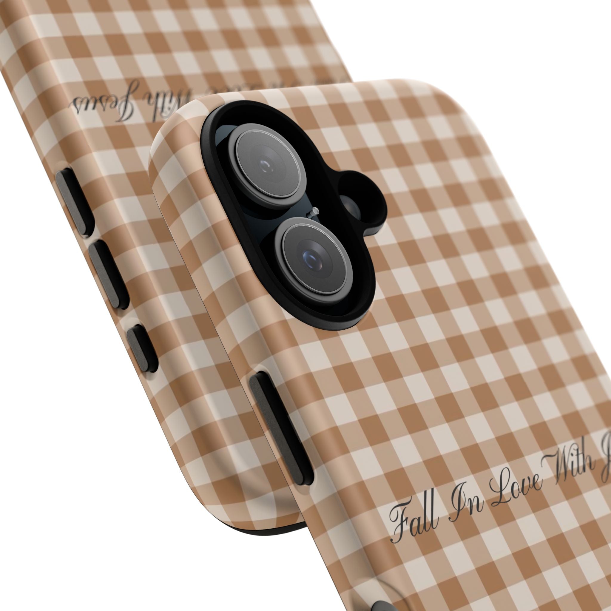 Brown Plaid Fall Case