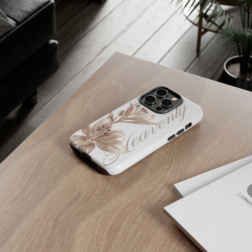 Floral 'Heavenly' Phone Case — Elegant Lily Protective Cover