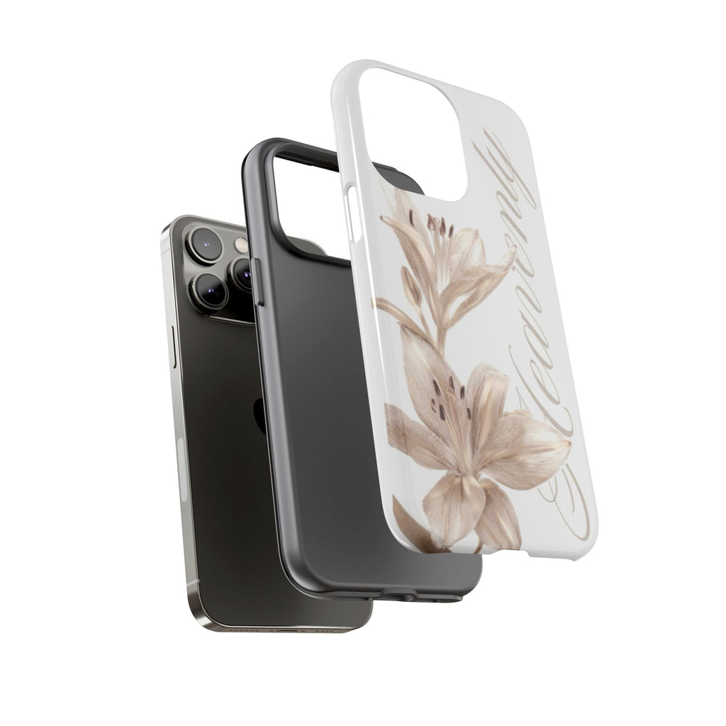 Floral 'Heavenly' Phone Case — Elegant Lily Protective Cover