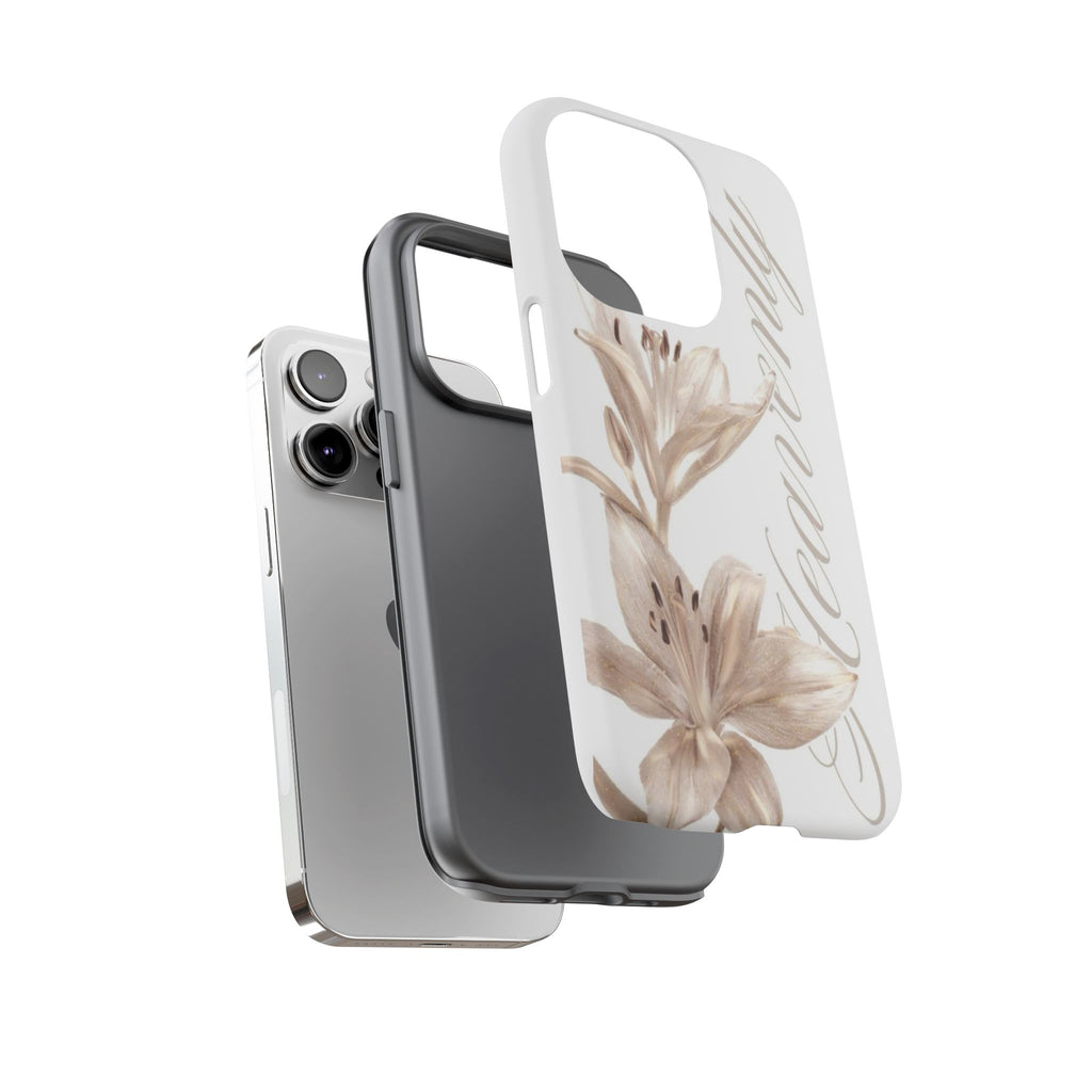 Floral 'Heavenly' Phone Case — Elegant Lily Protective Cover