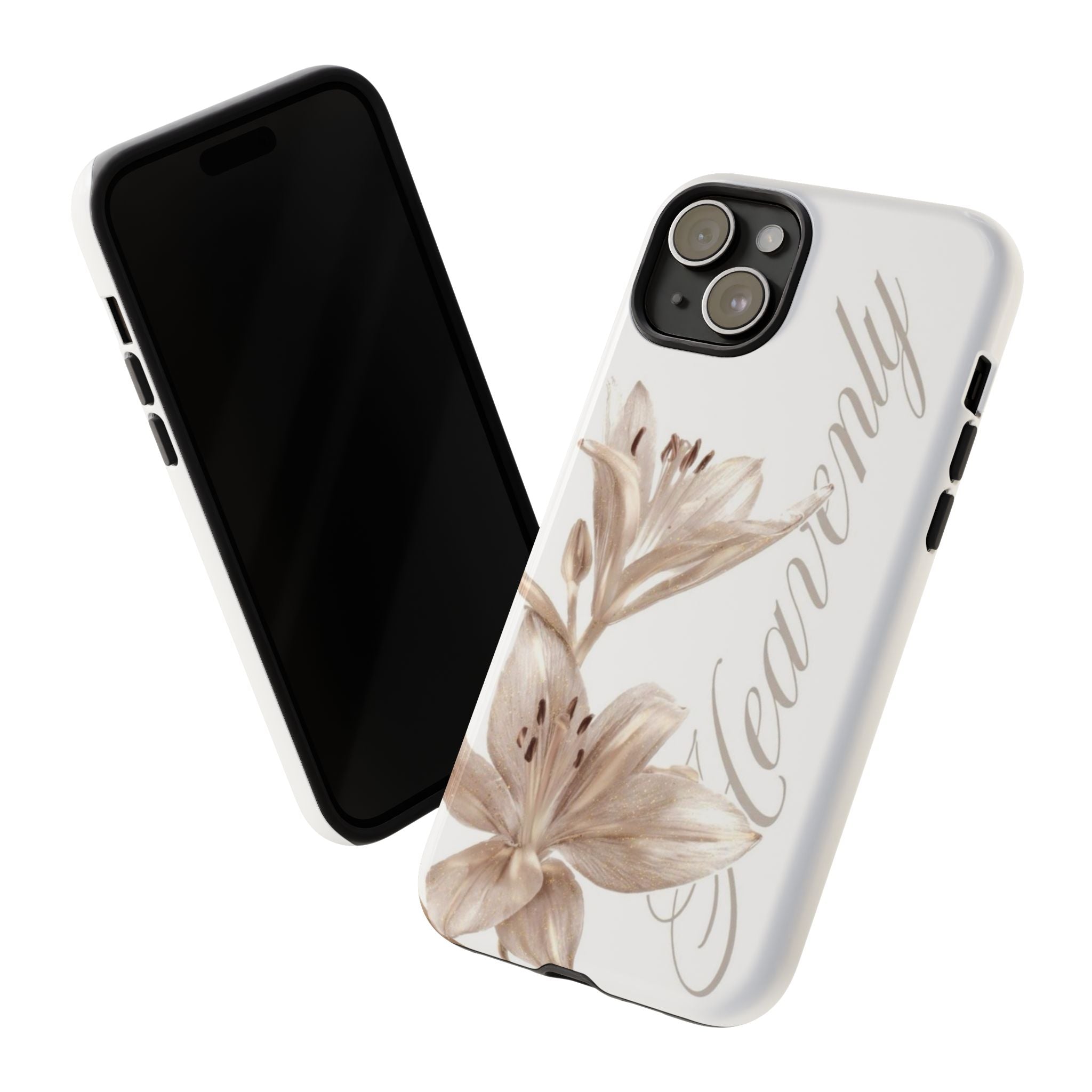 Floral 'Heavenly' Phone Case — Elegant Lily Protective Cover