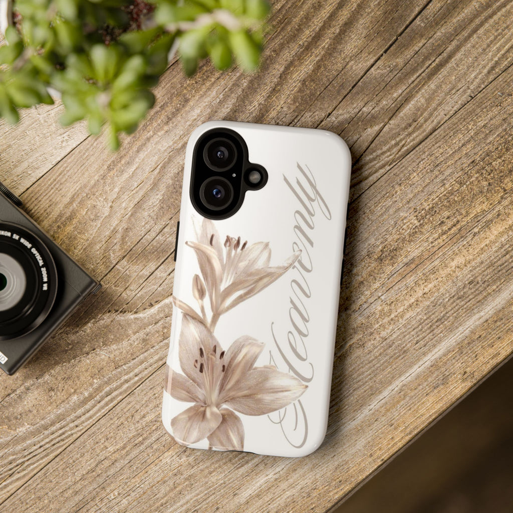 Floral 'Heavenly' Phone Case — Elegant Lily Protective Cover