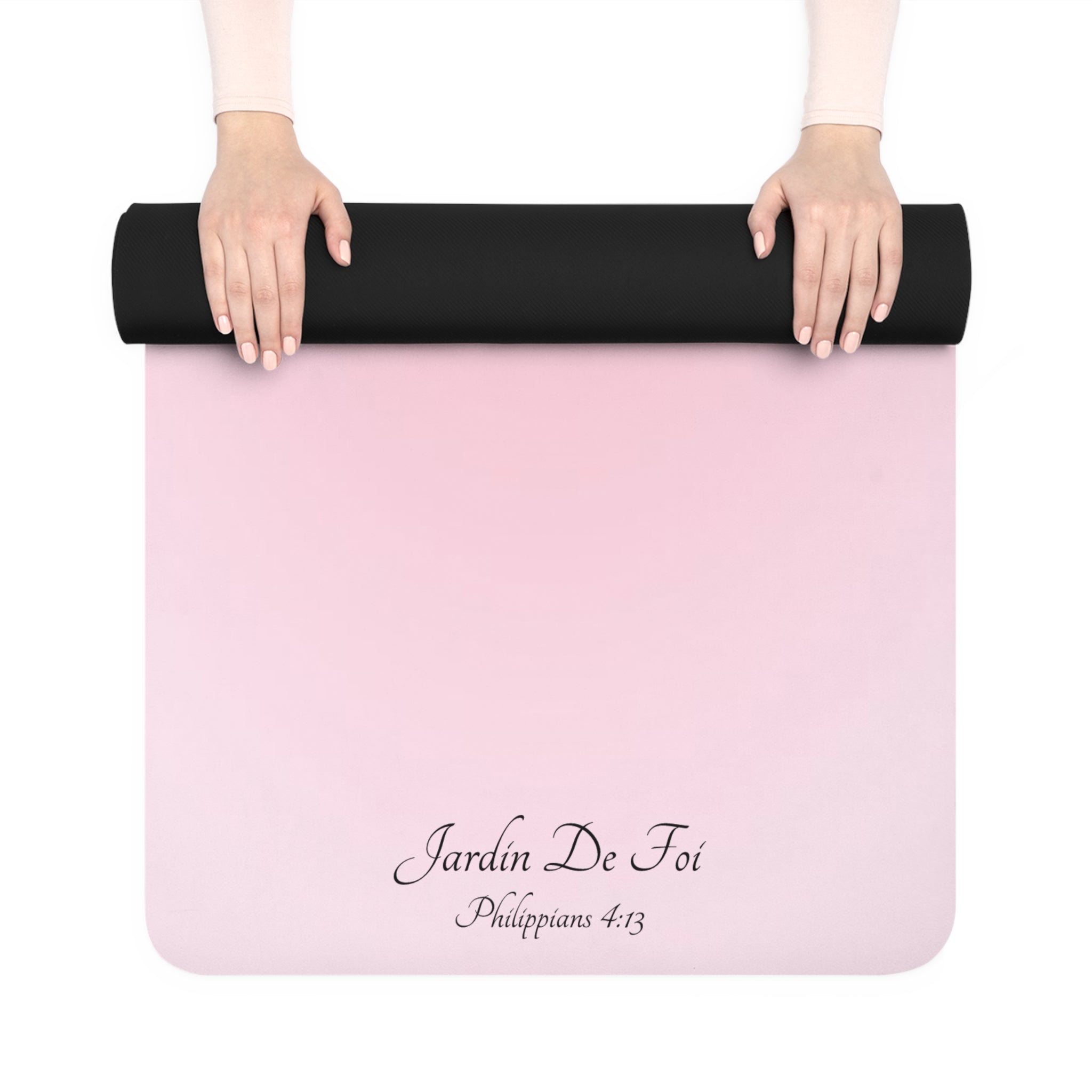 Pink Rubber Yoga Mat